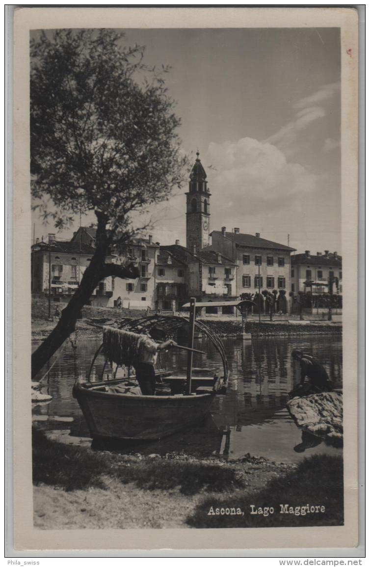 Ascona - Lago Maggiore - Fischer Und Boot - Photo: P. Pancaldi - Ascona