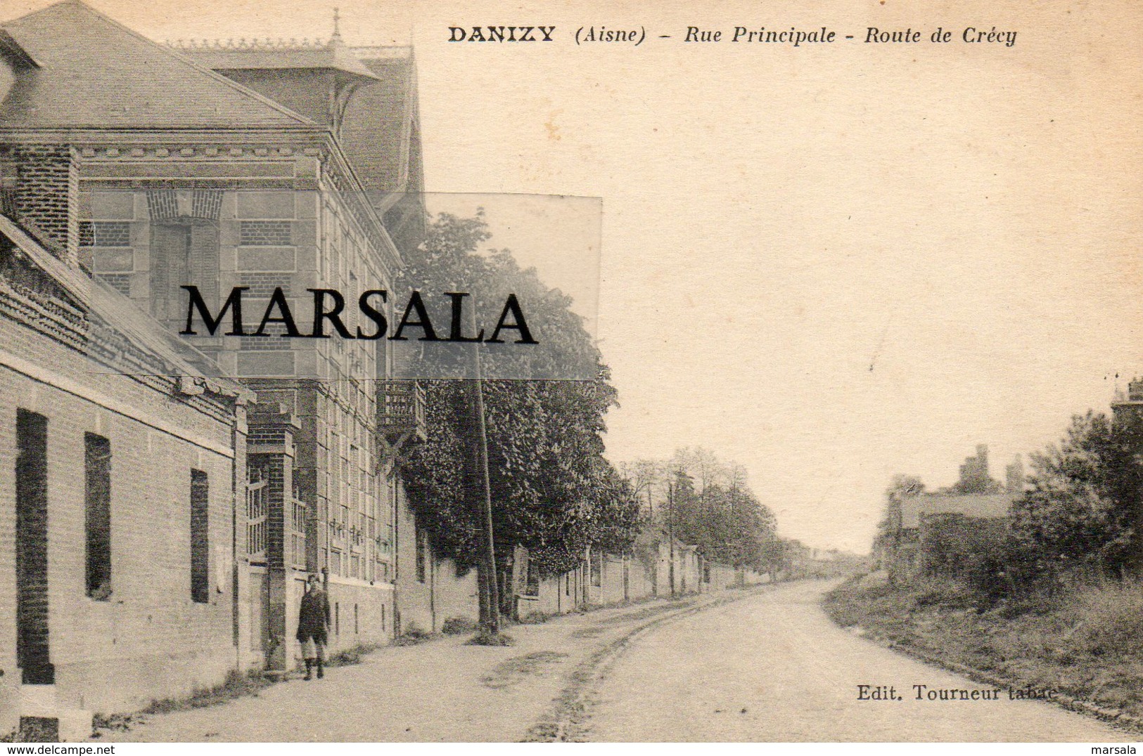 CPA Danizy    Rue Principale  Route De Crecy - Autres & Non Classés