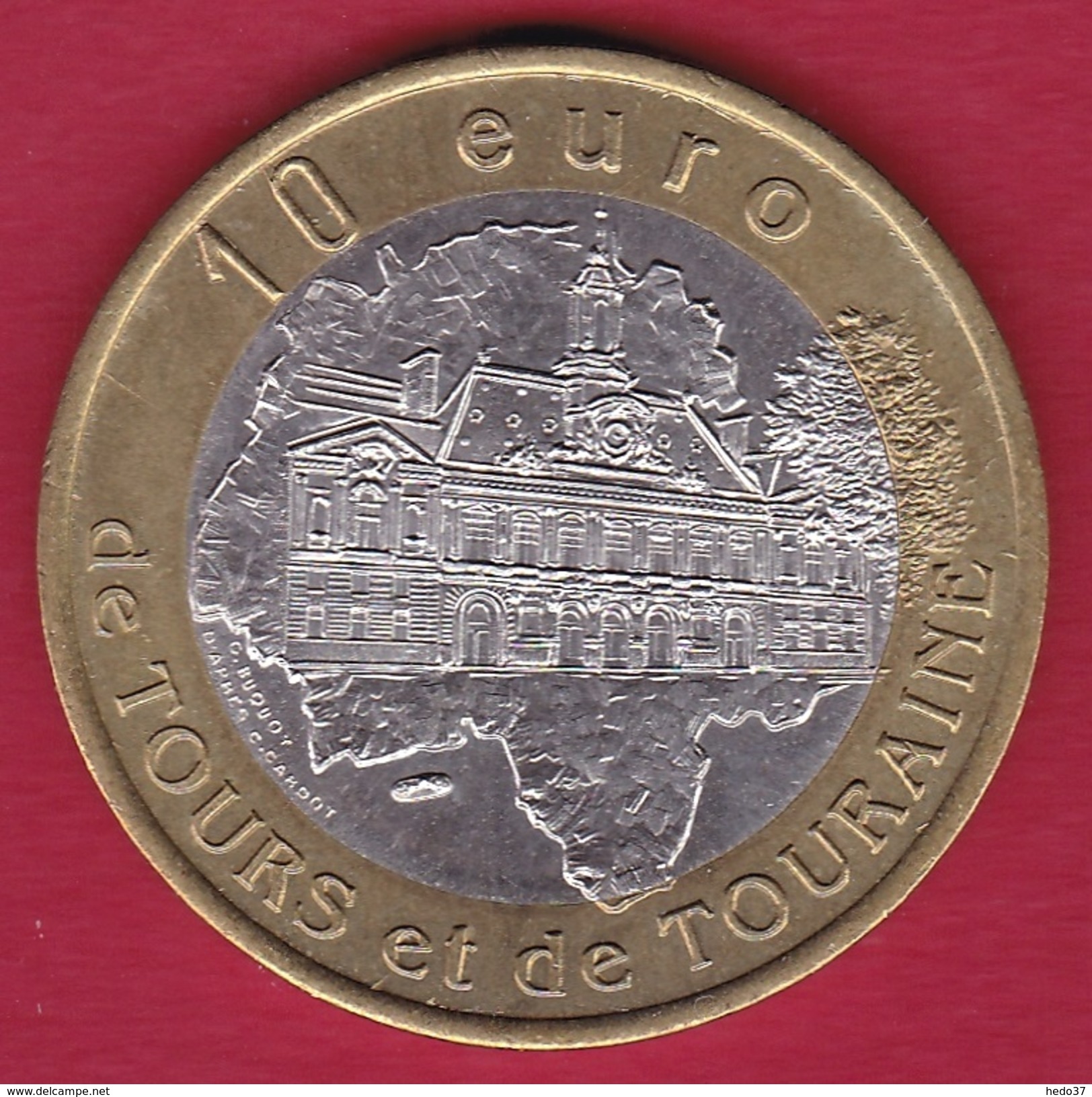 France - Chateau-Renault - 10 Euro - 1997 - Euros Des Villes