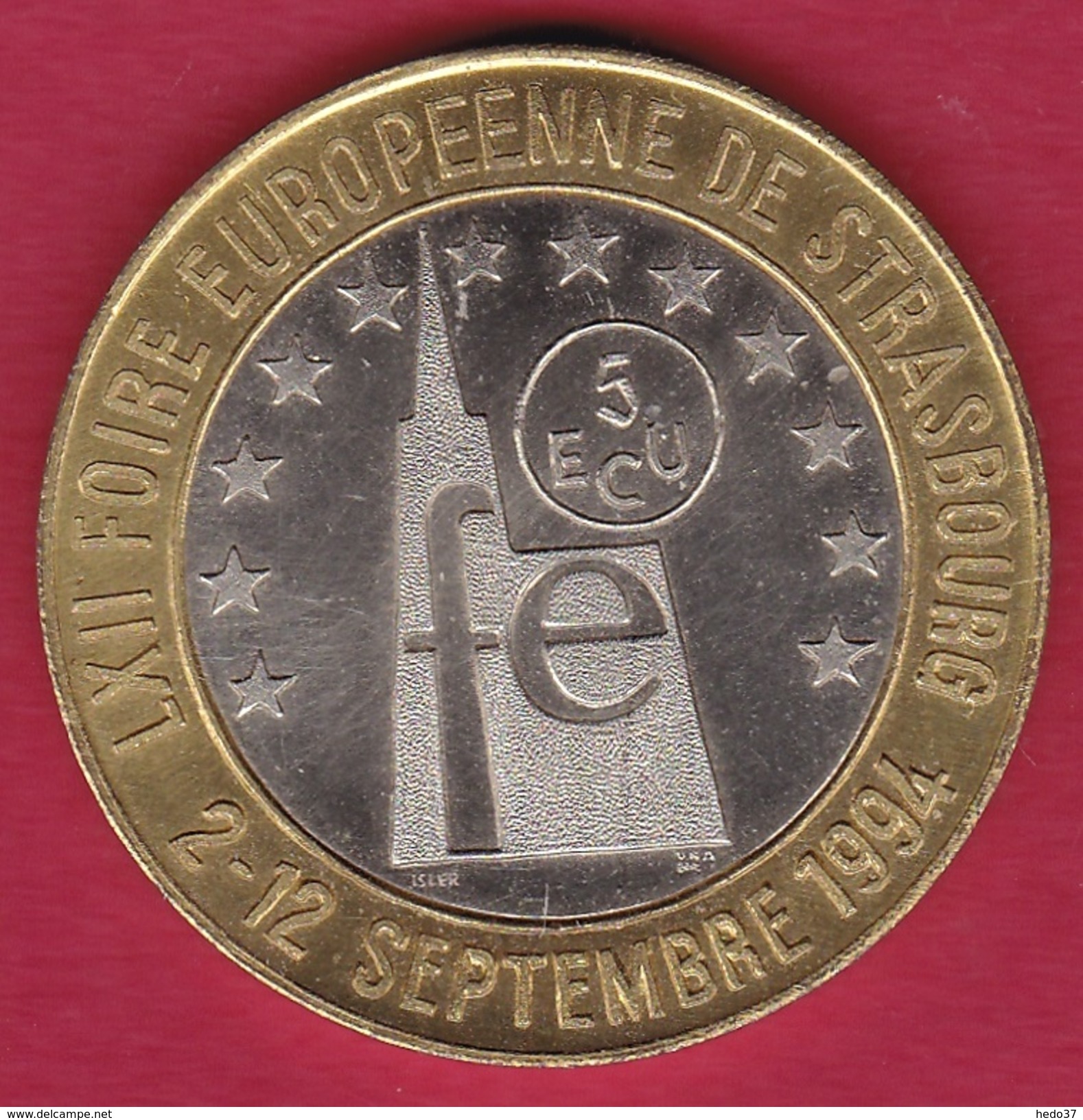 France - Strasbourg - 5 écus - 1994 - Euros Des Villes