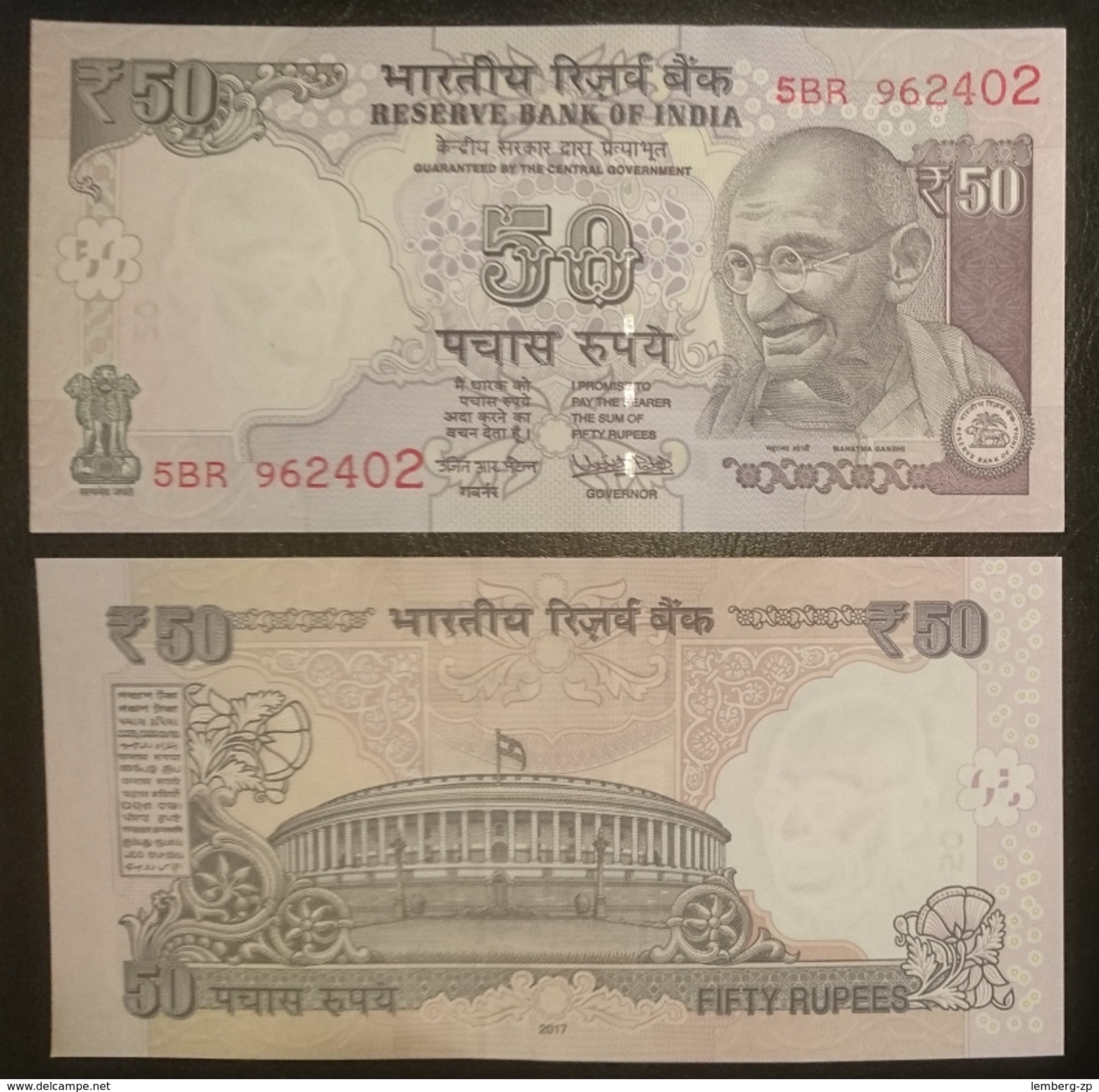 India - 50 Rupees 2017 UNC Old Lemberg-Zp - India