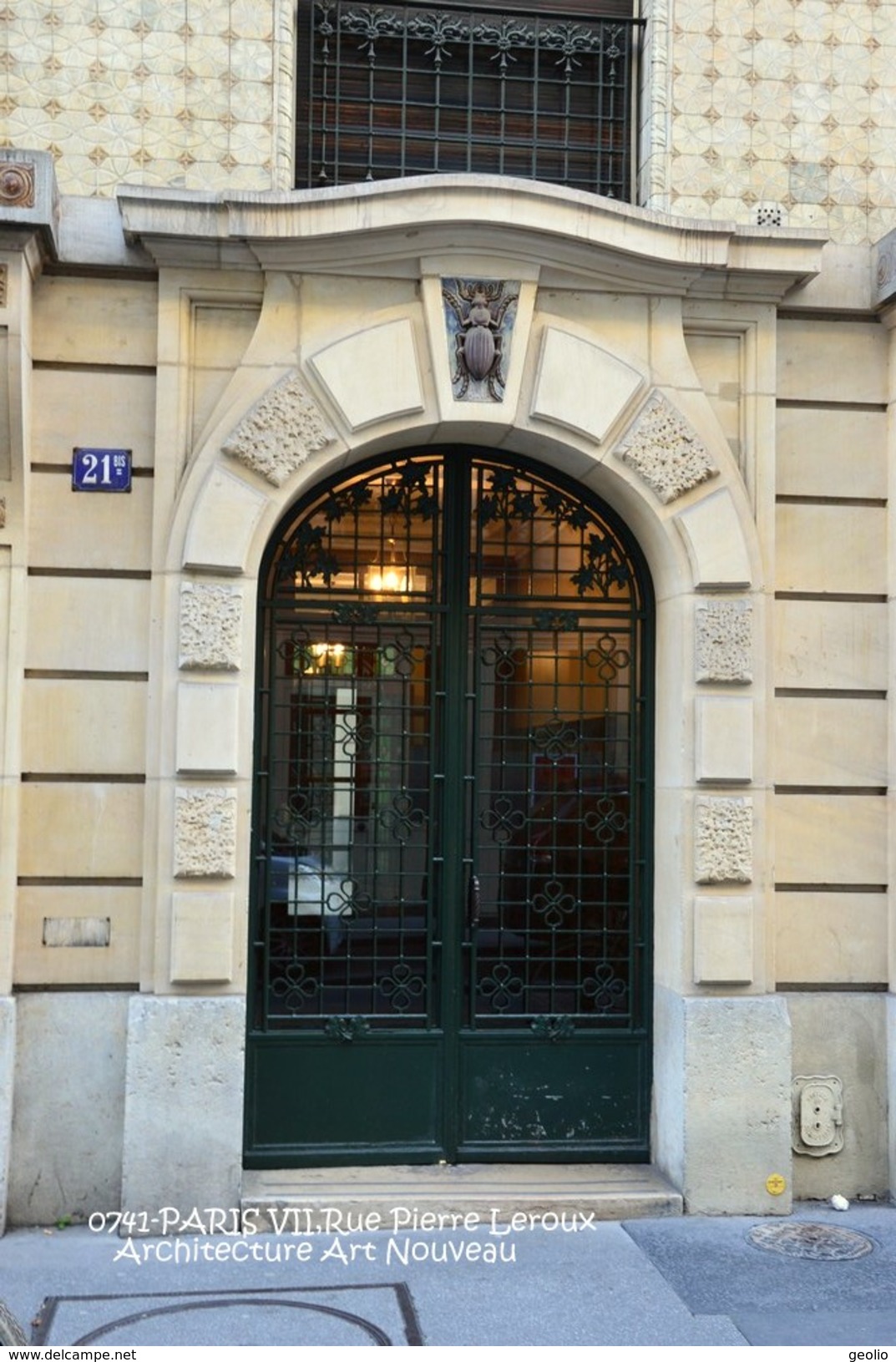 Paris VII (75)- Rue Pierre Leroux; Architecture Art Nouveau (EDITION A TIRAGE LIMITE) - Arrondissement: 07