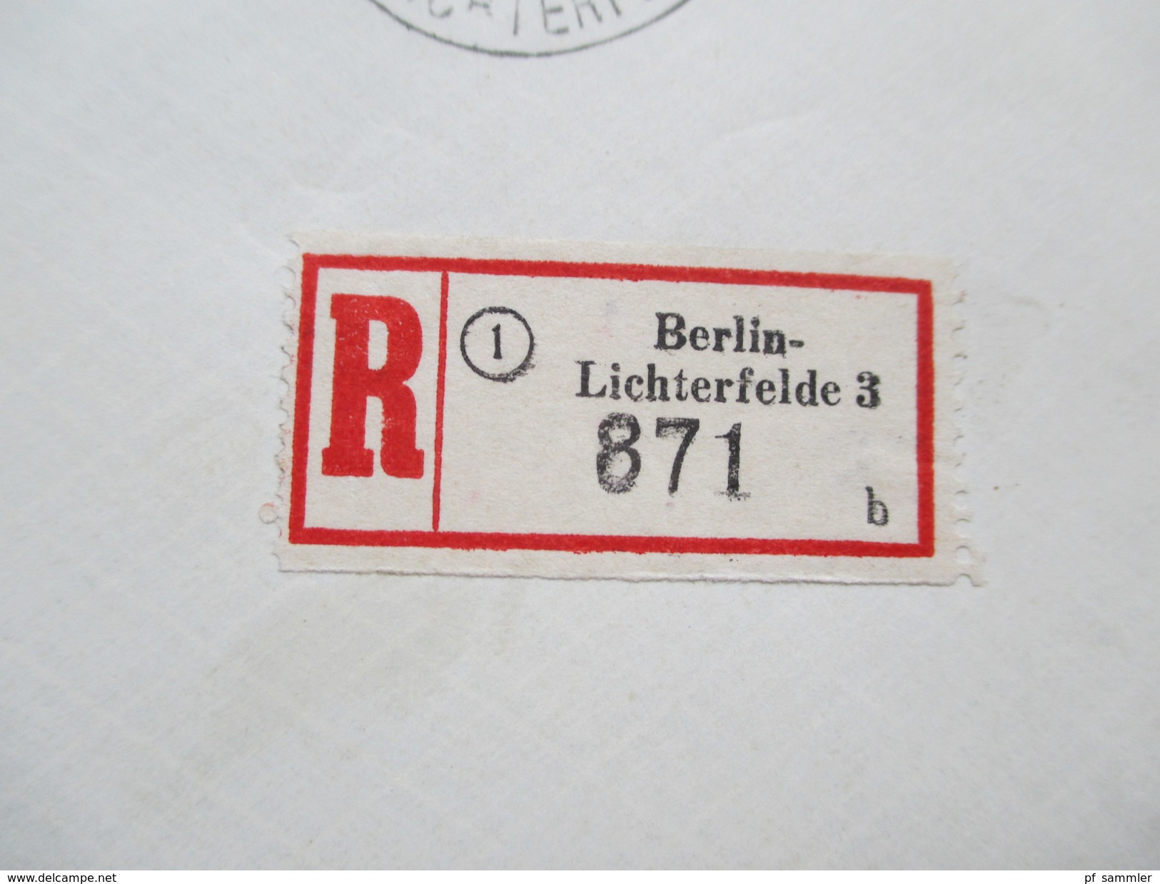 Berlin 1956 Nr. 152 EF Berliner Stadtbilder. Einschreiben R Verlin Lichterfelde 3 871b. Grosskrotzenburg - Briefe U. Dokumente