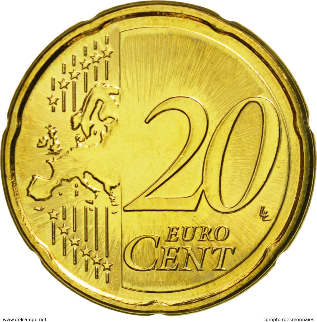 Malte, 20 Euro Cent, 2011, SPL, Laiton, KM:129 - Malta