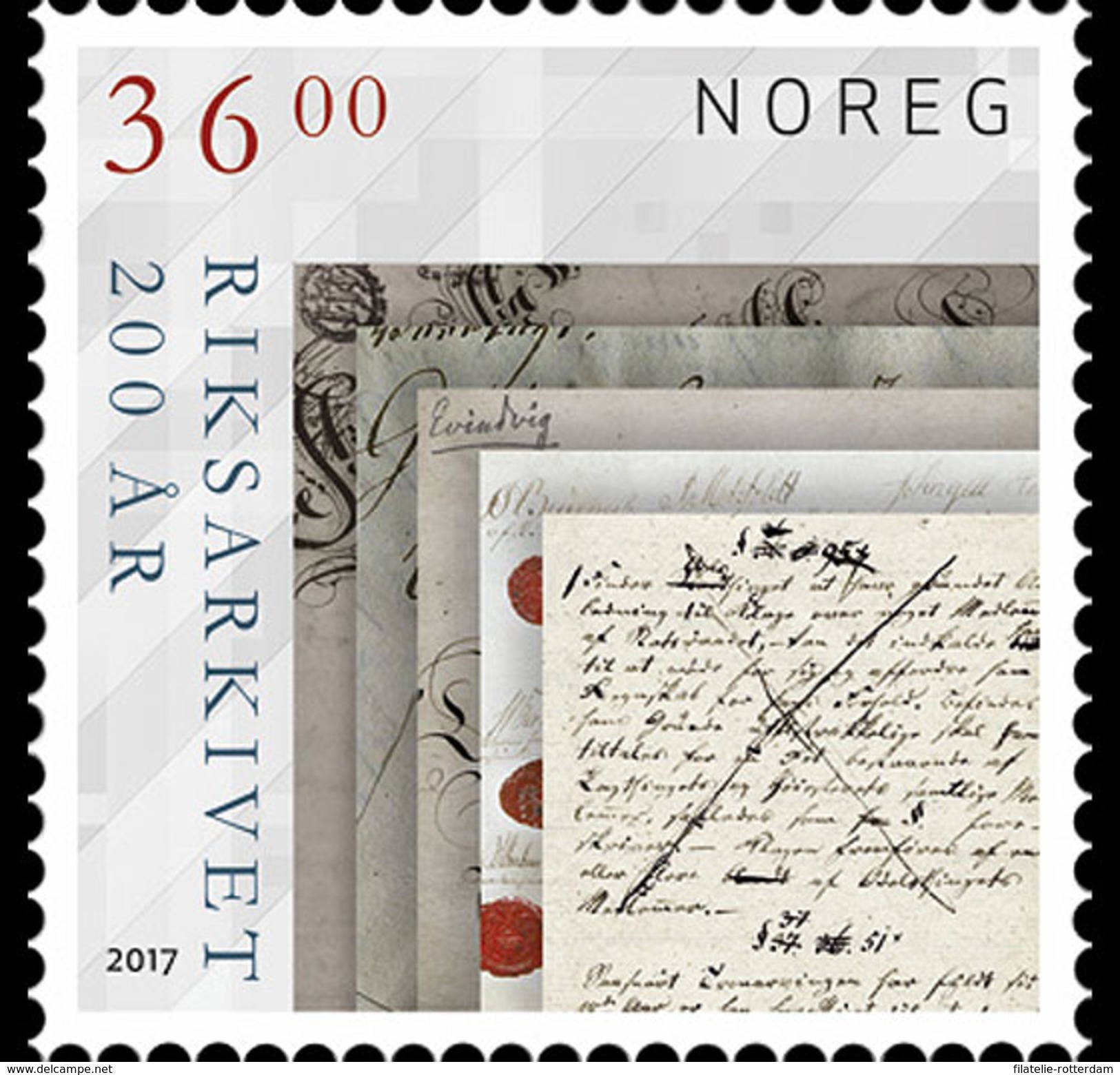 Noorwegen / Norway - Postfris / MNH - Nationaal Archief 2017 - Unused Stamps