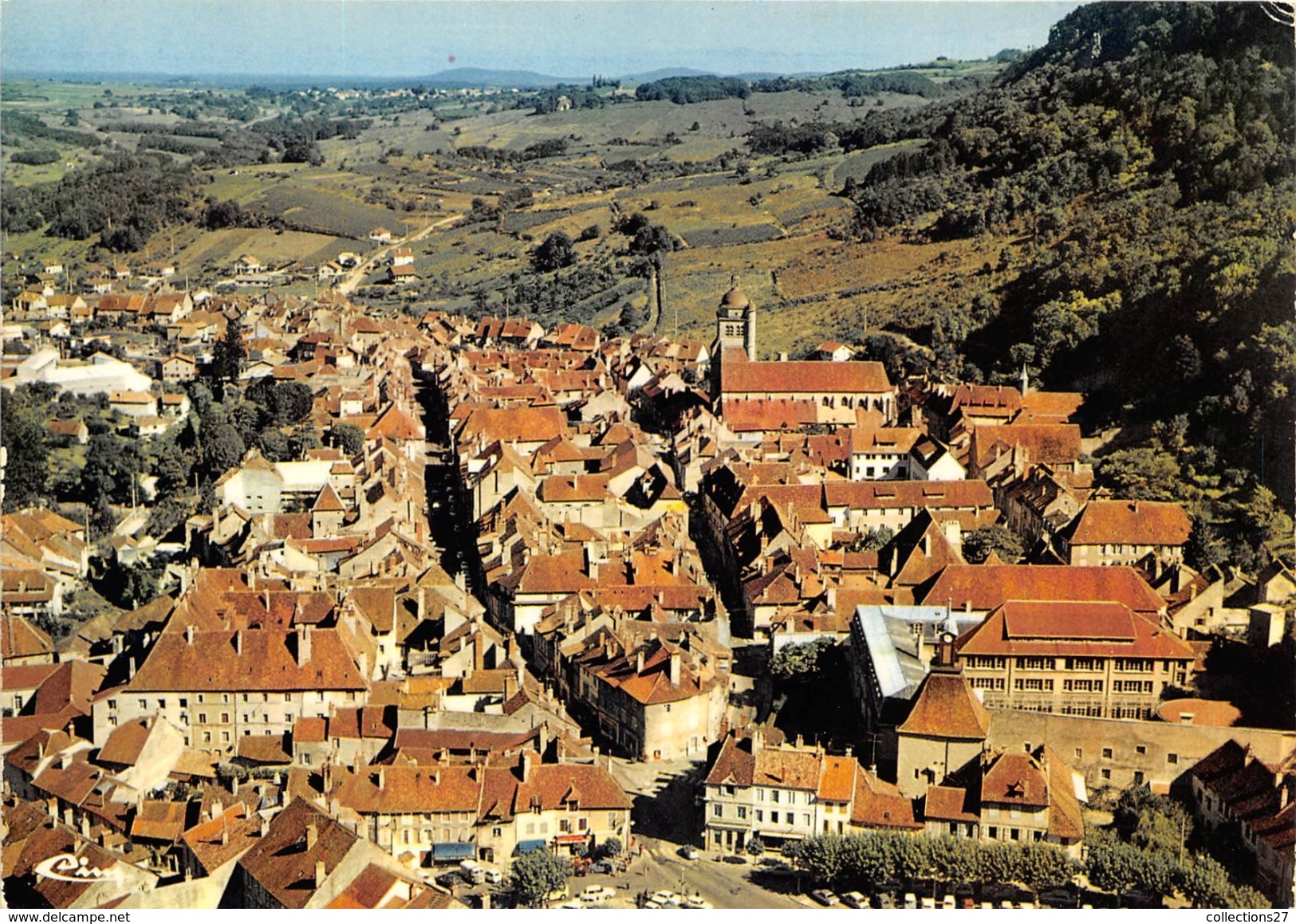 39-POLIGNY- VUE AERIENNE - Poligny