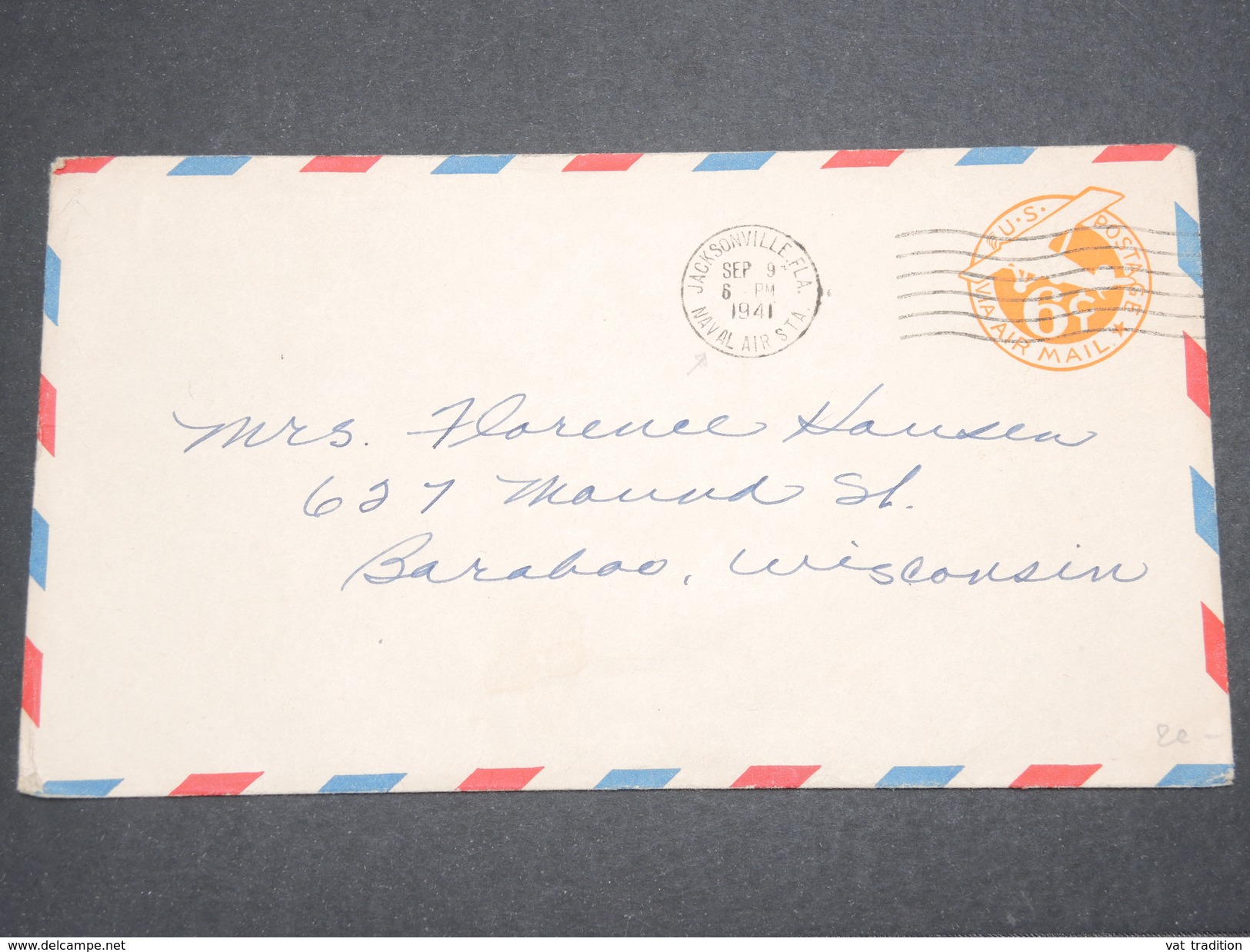 ETATS UNIS - Entier Postal Militaire De Jacksonville ( Naval Air Sta ) En 1945 Pour Baraboo - L 7590 - 1941-60