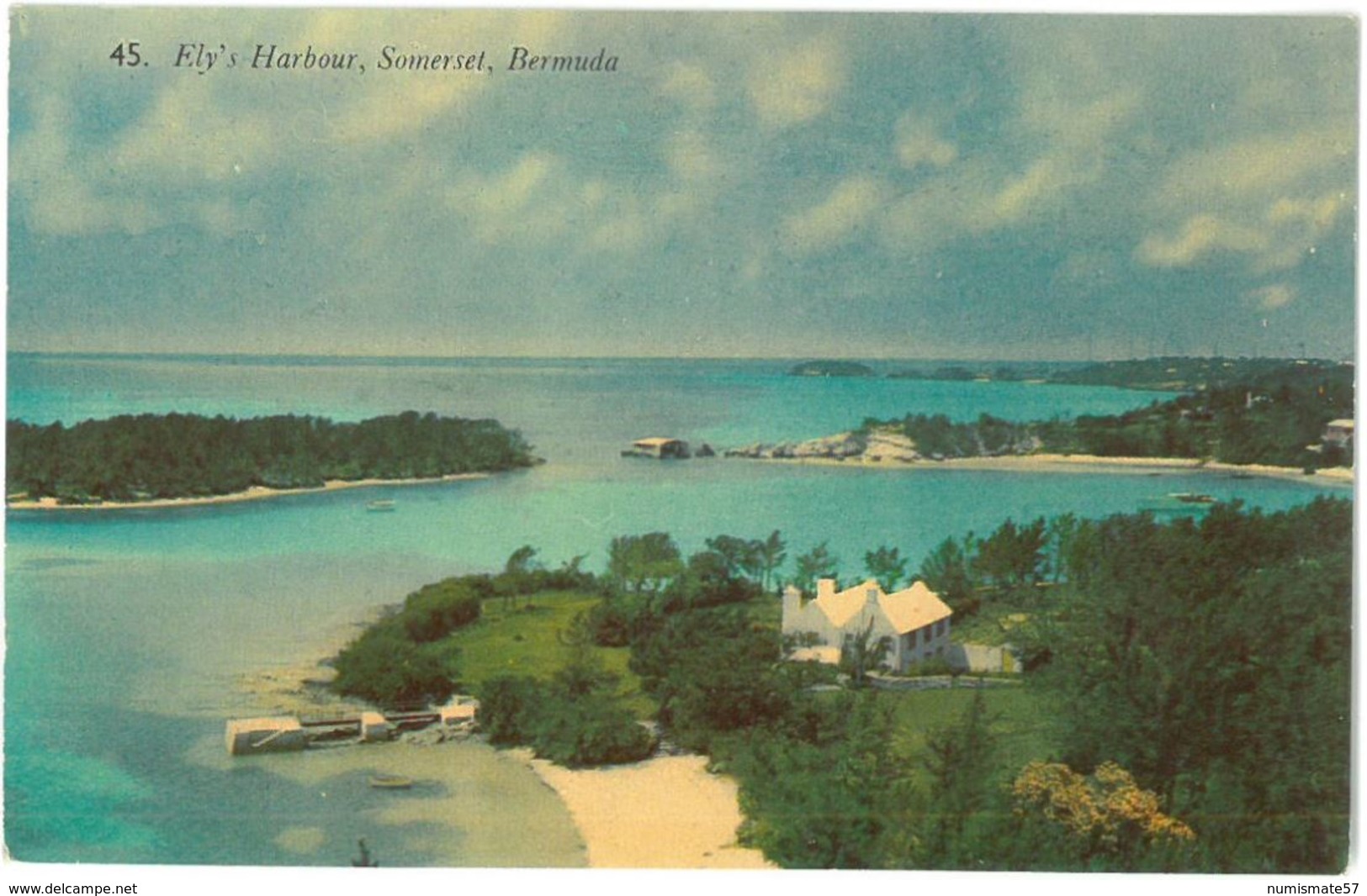 CPA BERMUDA - Ely's Harbour , Somerset - Published By A.J. GORHAM N°45 - Bermudes