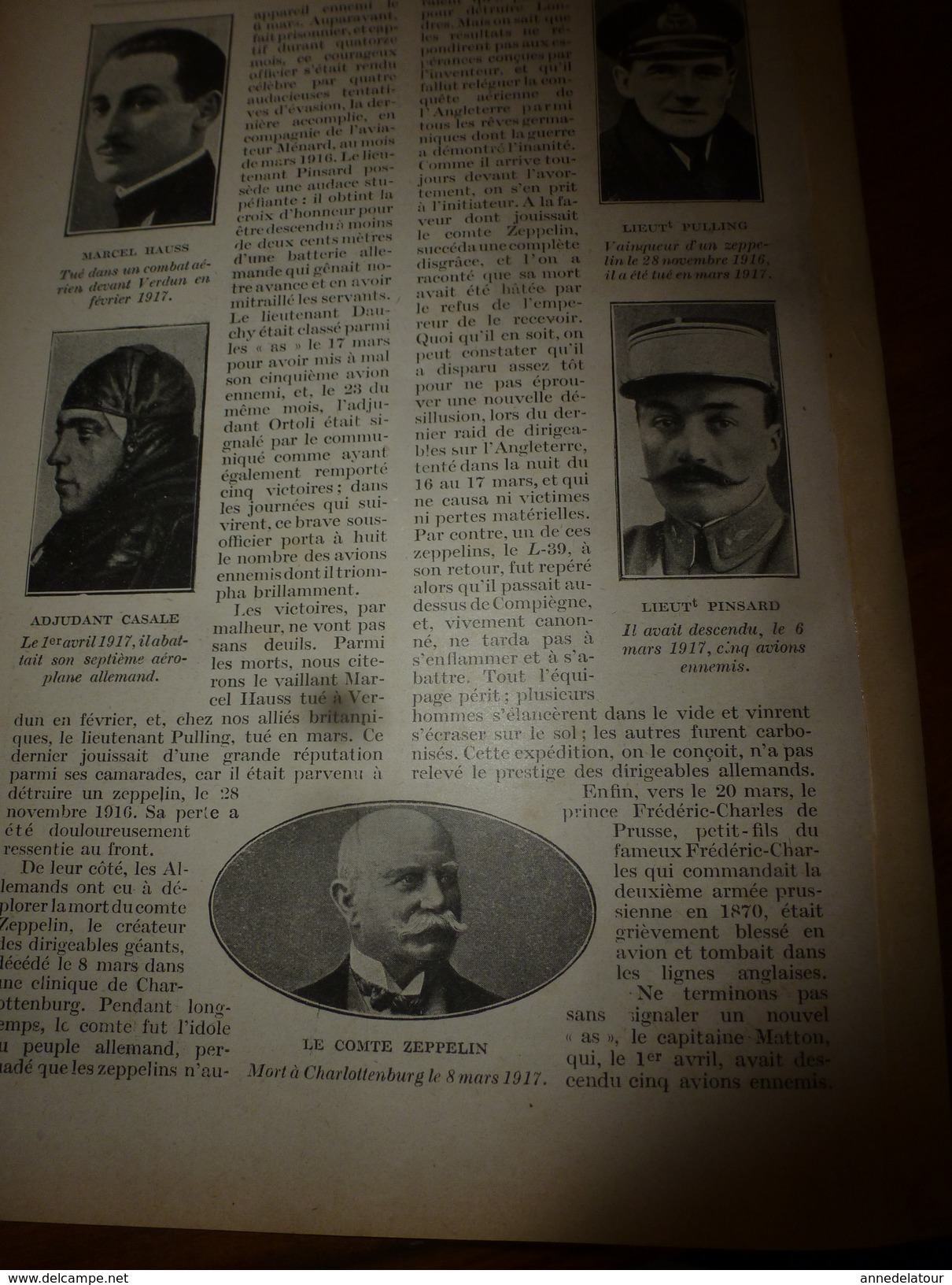 1917 LSELV :L'esprit seul peut-il guérir toutes les maladies ? (par le Dr Philipon); La retraite allemande