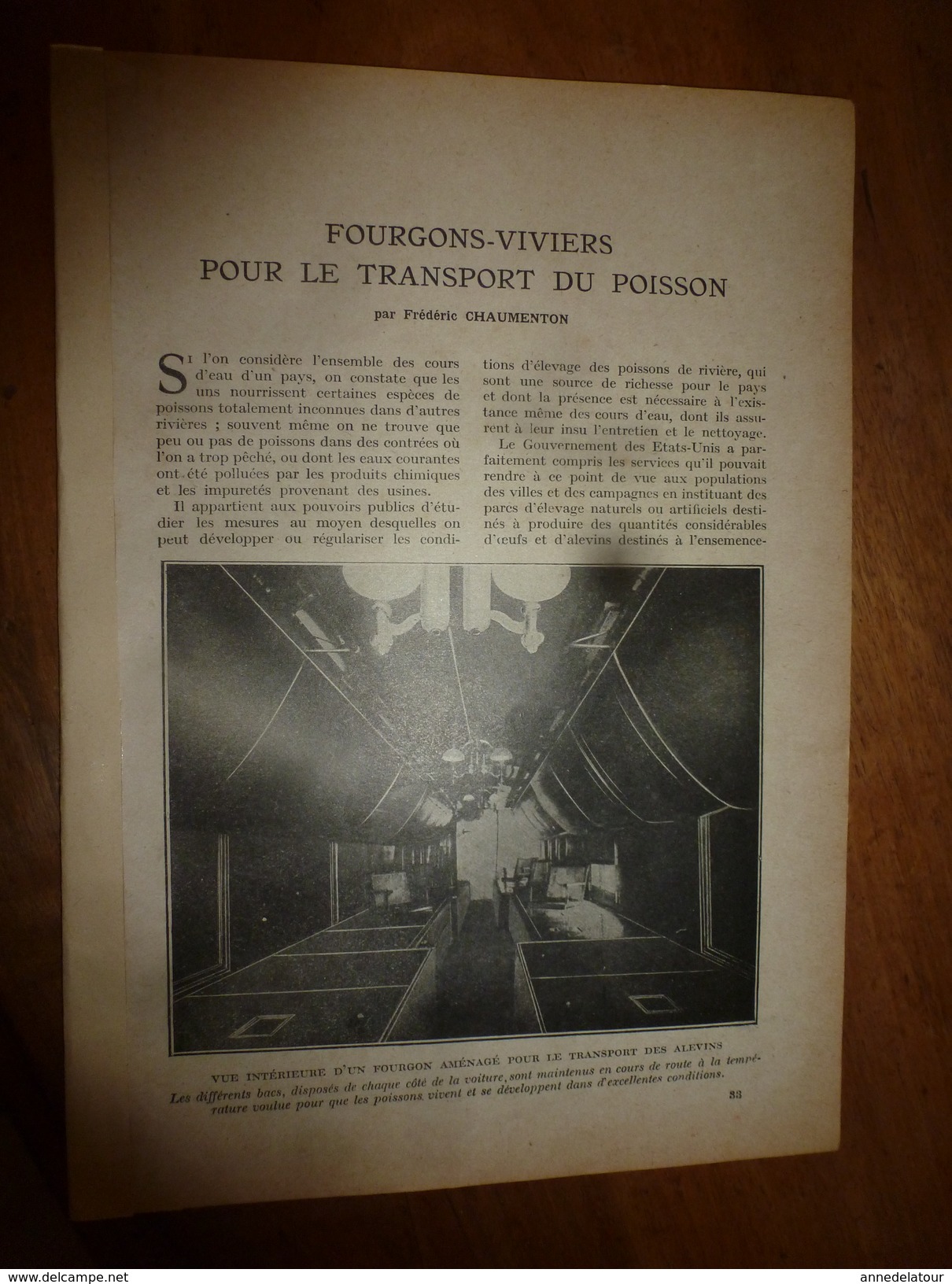 1917 LSELV :Fourgons-viviers Pour Transport Du Poisson(de Frédéric Chaumenton);Téléphonie Militaire(Isidor Recoulier) - Téléphonie