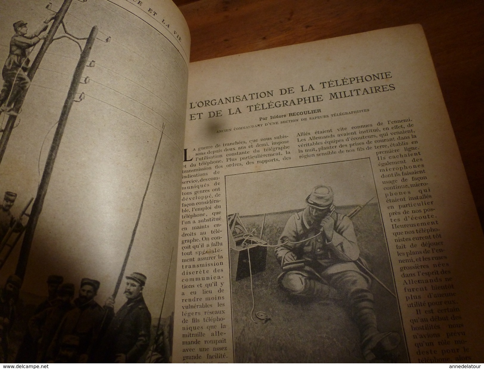 1917 LSELV :Fourgons-viviers Pour Transport Du Poisson(de Frédéric Chaumenton);Téléphonie Militaire(Isidor Recoulier) - Telefonía
