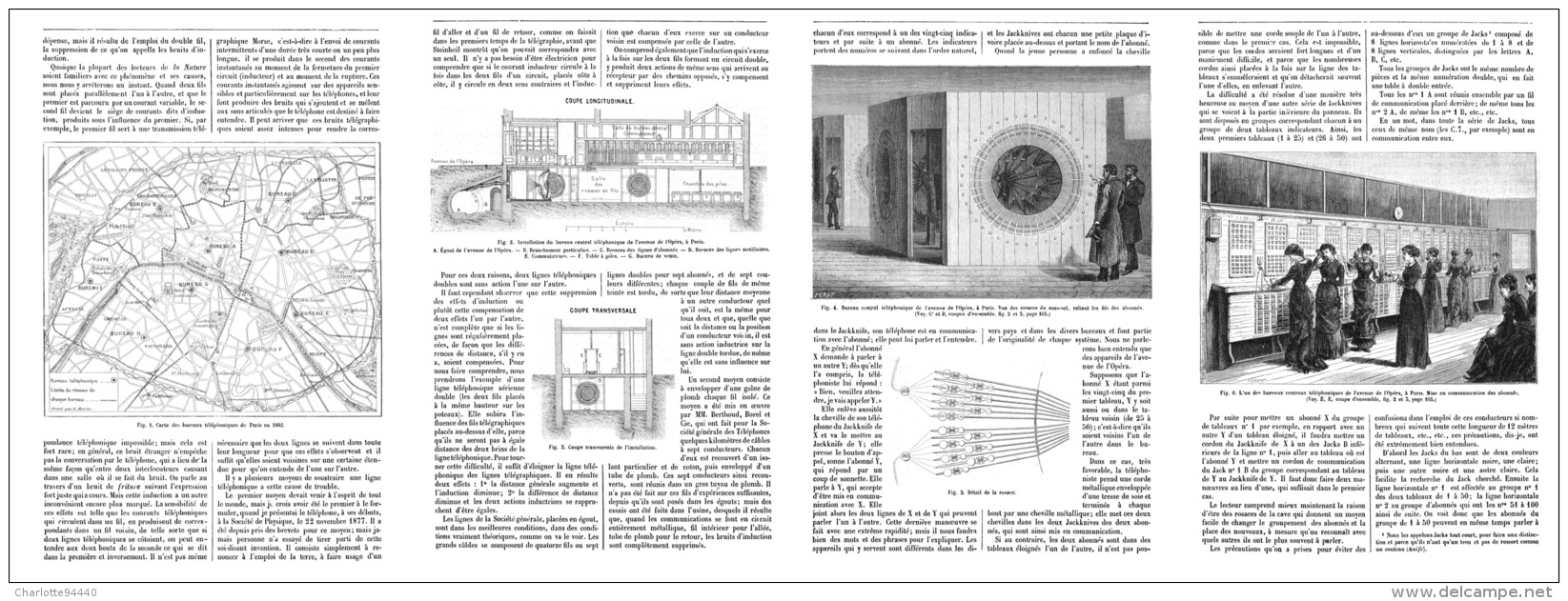 LES TELEPHONES à PARIS ( SOCIETE GENERALE DES TELEPHONES  )      1882 - Telephony