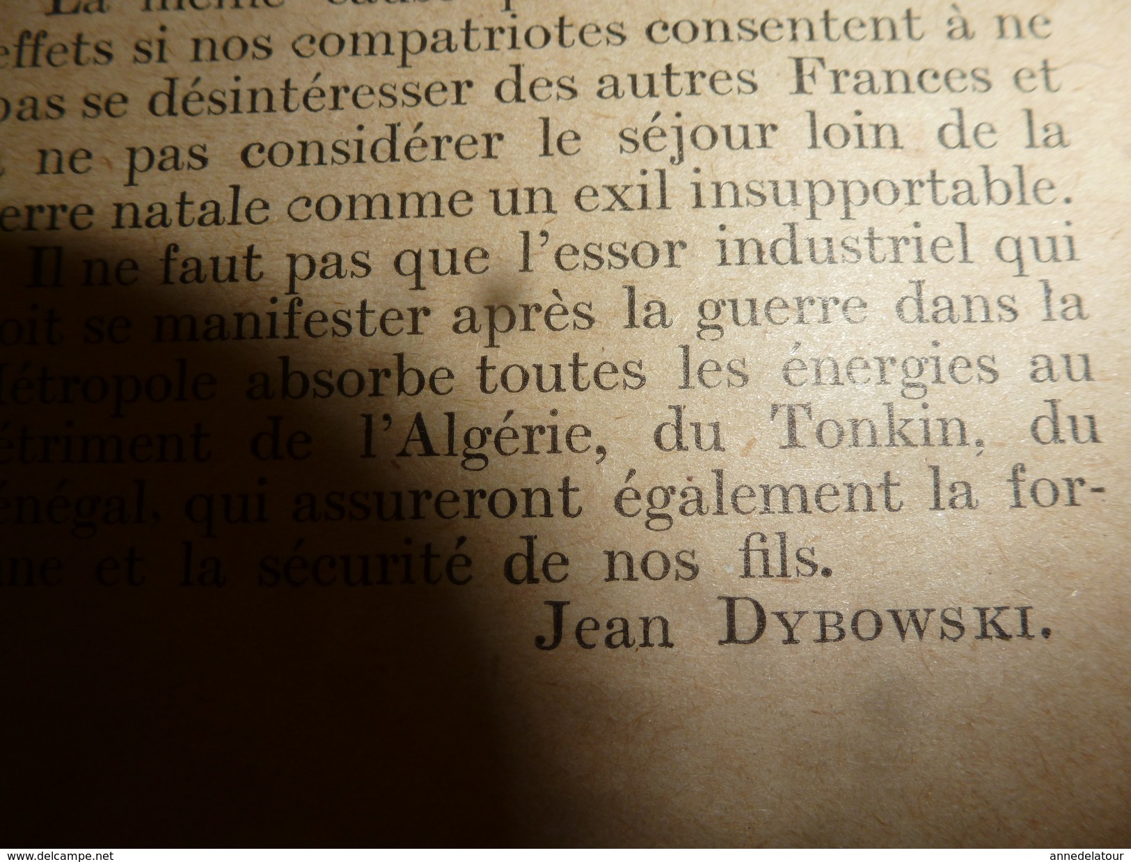 1917 LSELV :Nos colonies et la guerre (par Jean Dybowski inspecteur général de l'agriculture aux colonies)