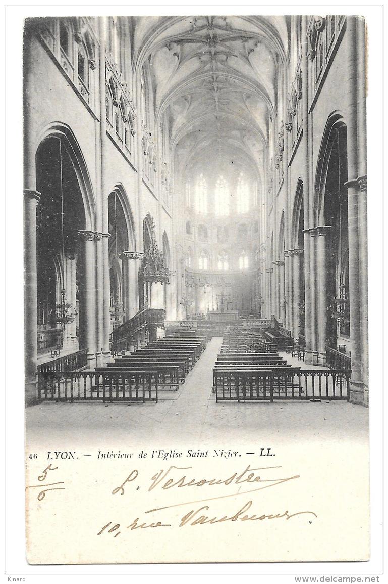 CPA..   DE LYON   POUR SMICHOV ..CACHET D'ARRIVEE ..1902..TBE SCAN - ...-1918 Préphilatélie