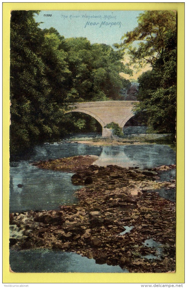 Northumberland - Morpeth, River Wansbeck, Milford - Wrench Series Postcard - 1905 - Other & Unclassified