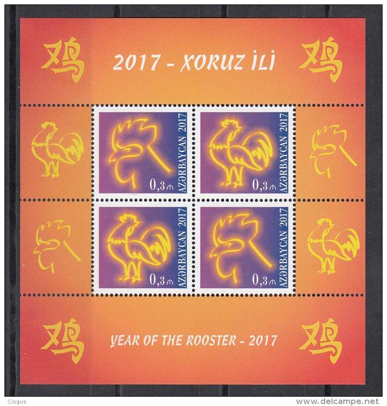 Az  1186-1187 Bl.175  Year Of The Rooster Cook 2017 M - Chinese New Year