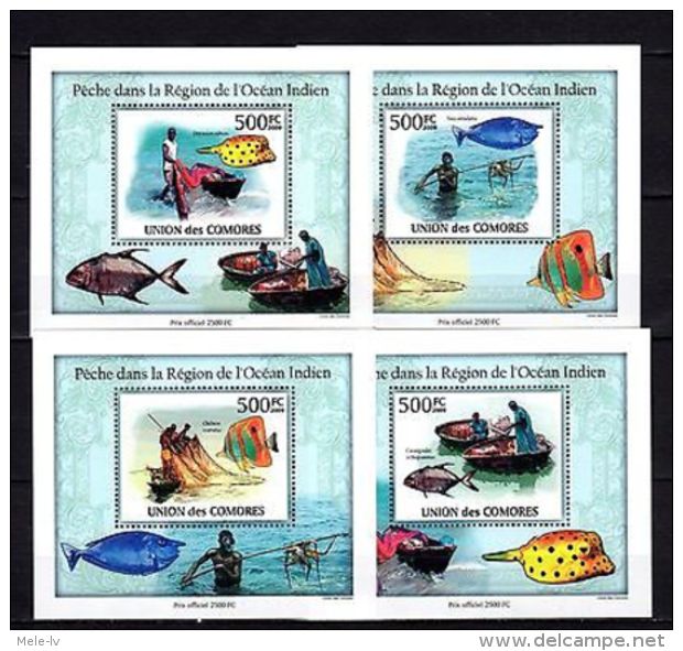 Comoros 2009 Fishes MNH - Marine Life