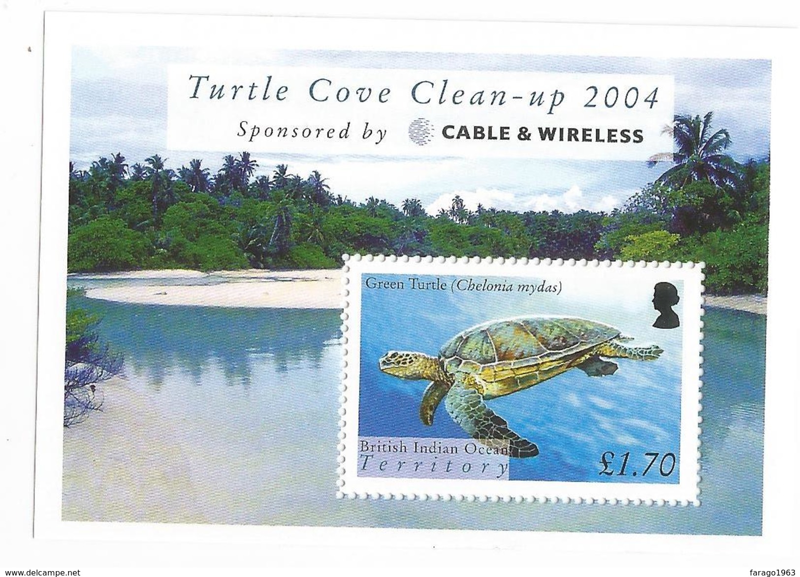 2005 British Indian Ocean Territory Turtles Environment Complete Set Of 6 + Souvenir Sheet   MNH - Territorio Británico Del Océano Índico