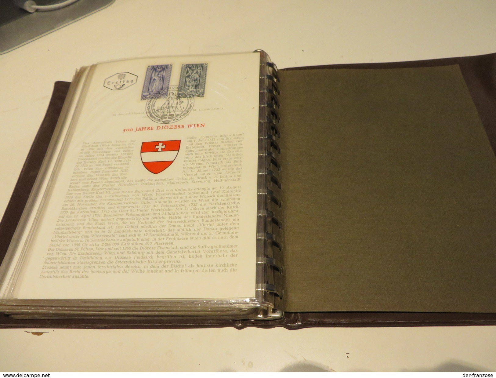 ÖSTERREICH  1965 bis 1972  POSTEN  E T B   in  2  gebrauchten  RINGBINDER