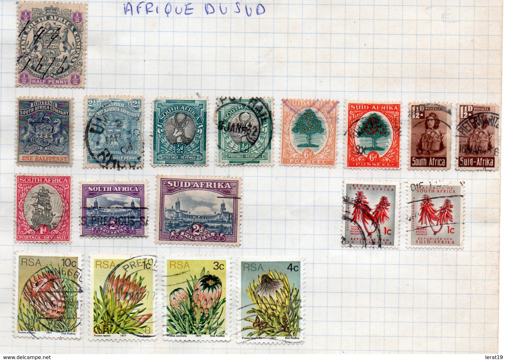 AFRIQUE DU SUD......LOT DE 18TIMBRES.. .VOIR LES SCANS - Non Classés