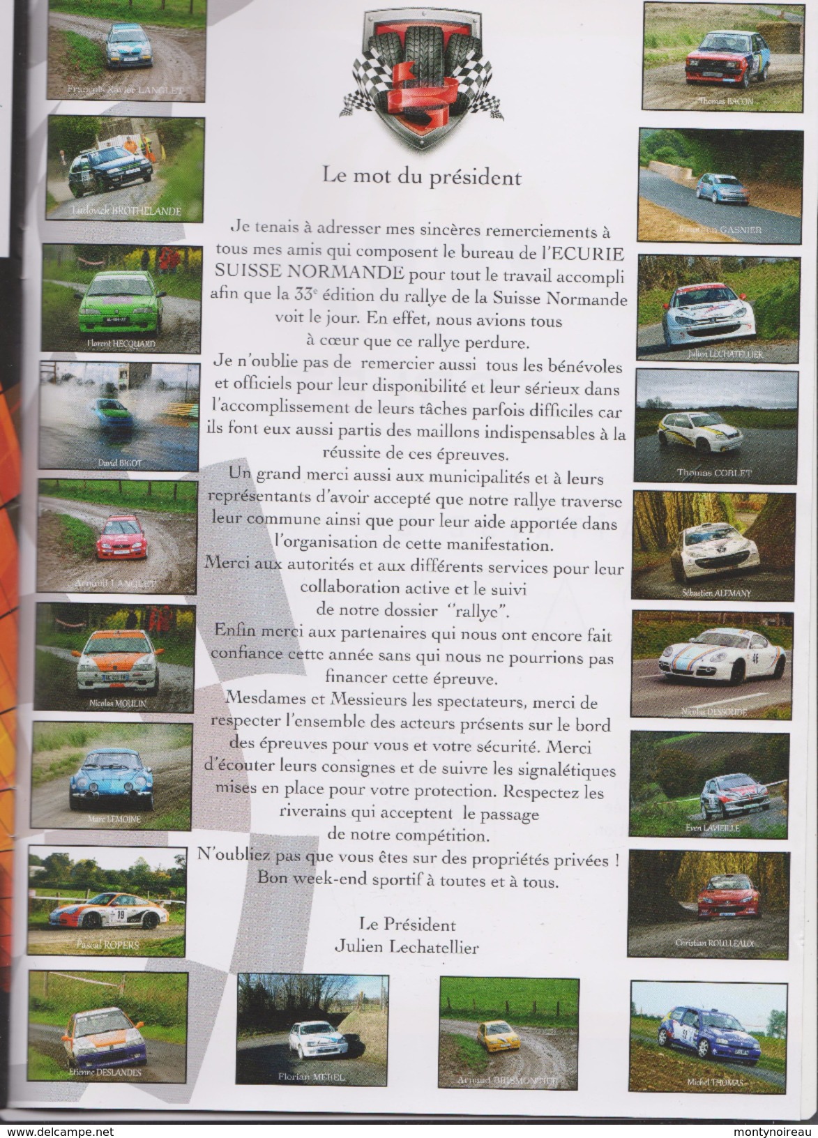 Programme 33 Em  Rallye Nat. Automobile  Condé  Sur Noireau, Athis,vassy,st Denis De Méré Et Crioult  2017 - Autres & Non Classés