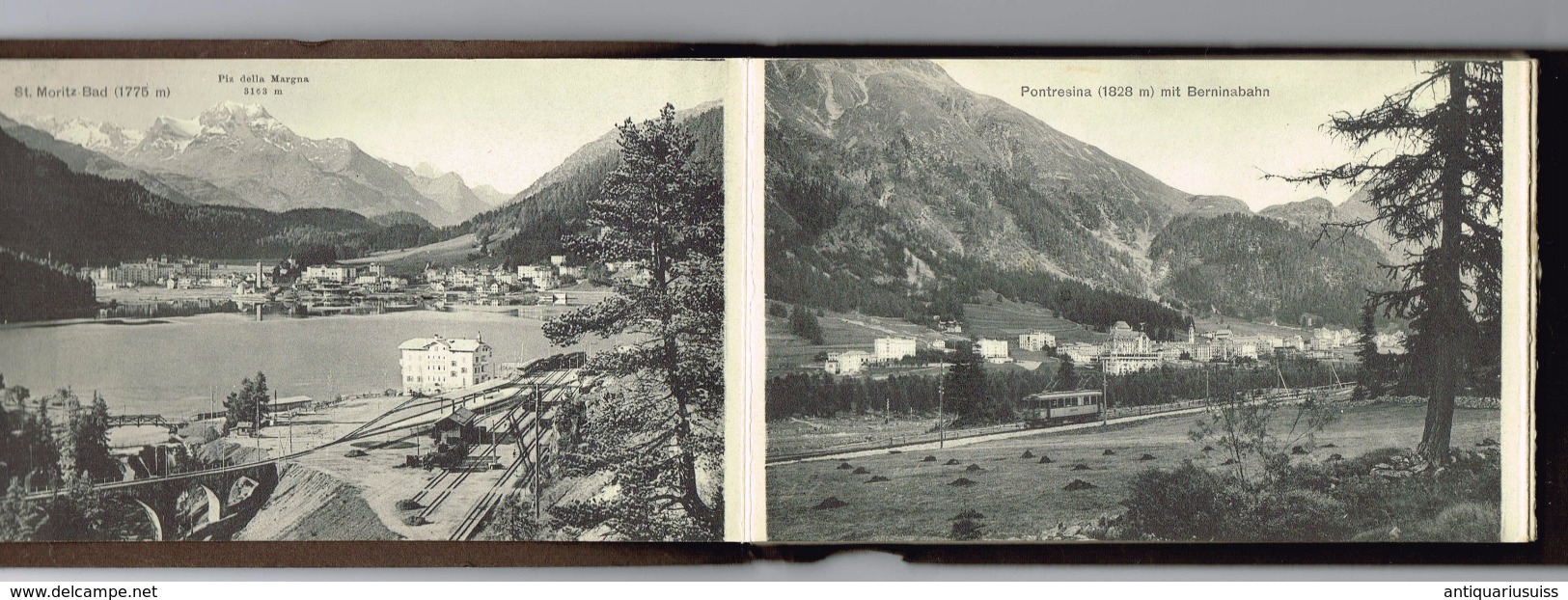 BERNINABAHN , Ferrovia Del Bernina , Ligne De La Bernina - 12x Postkarten Der Berninabahn - 5 - 99 Cartes