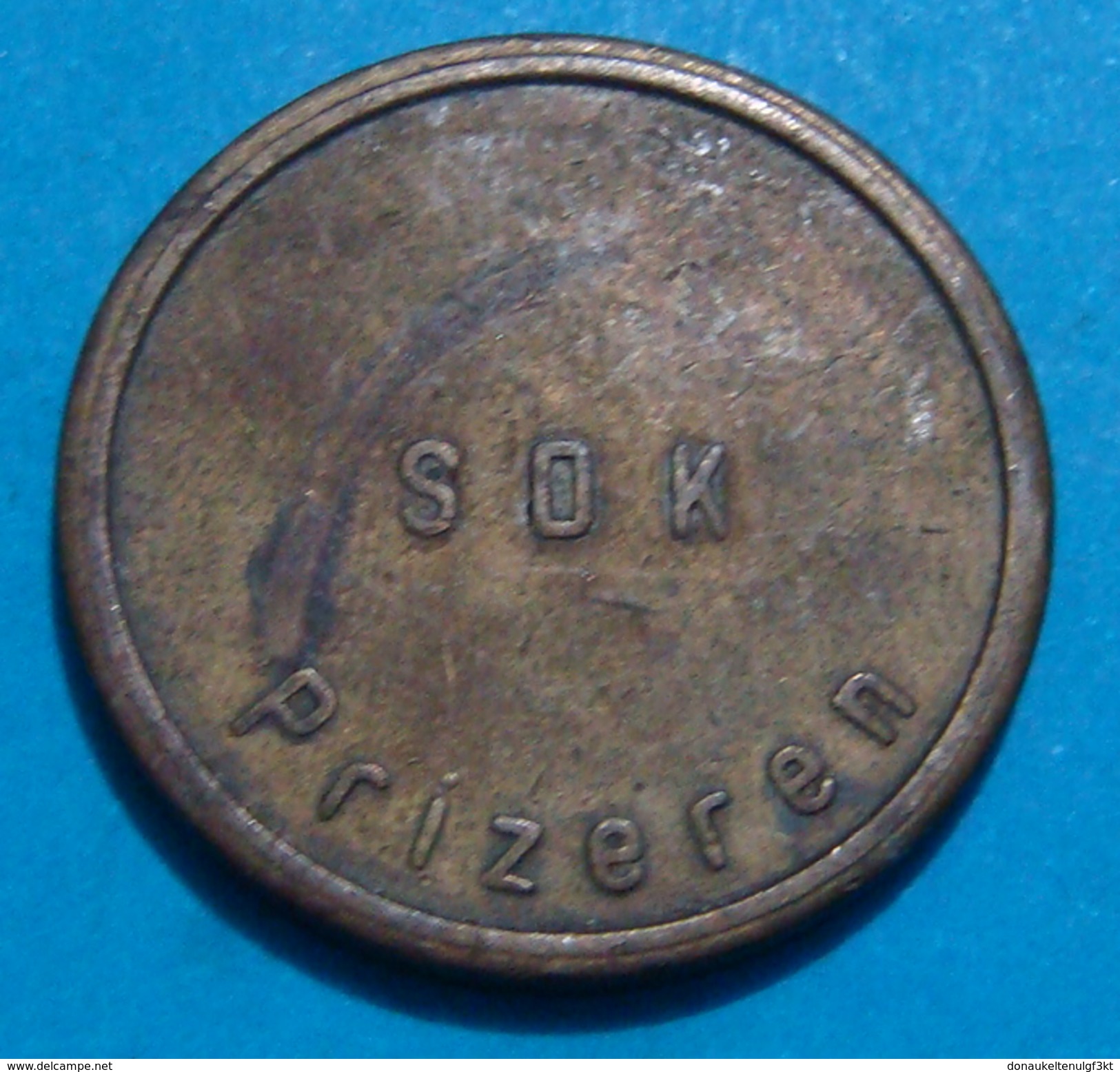 YUGOSLAVIA KOSOVO II W.W.TOKEN GERMAN ARMY PRIZEREN OSTERTAG, BRONZE, VERY RARE - Andere & Zonder Classificatie