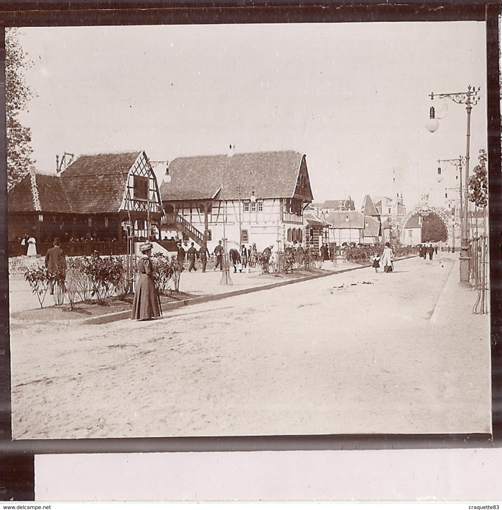 NANCY  EXPOSITION  1909     PHOTO SEPIA  9x9cm - Orte