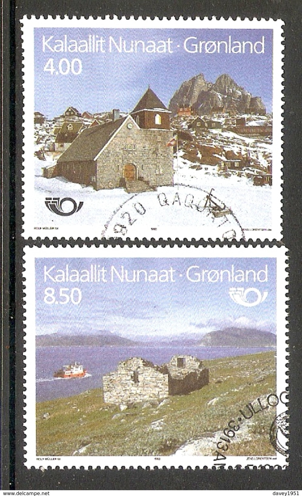 004164 Greenland 1993 Churches Set FU - Used Stamps