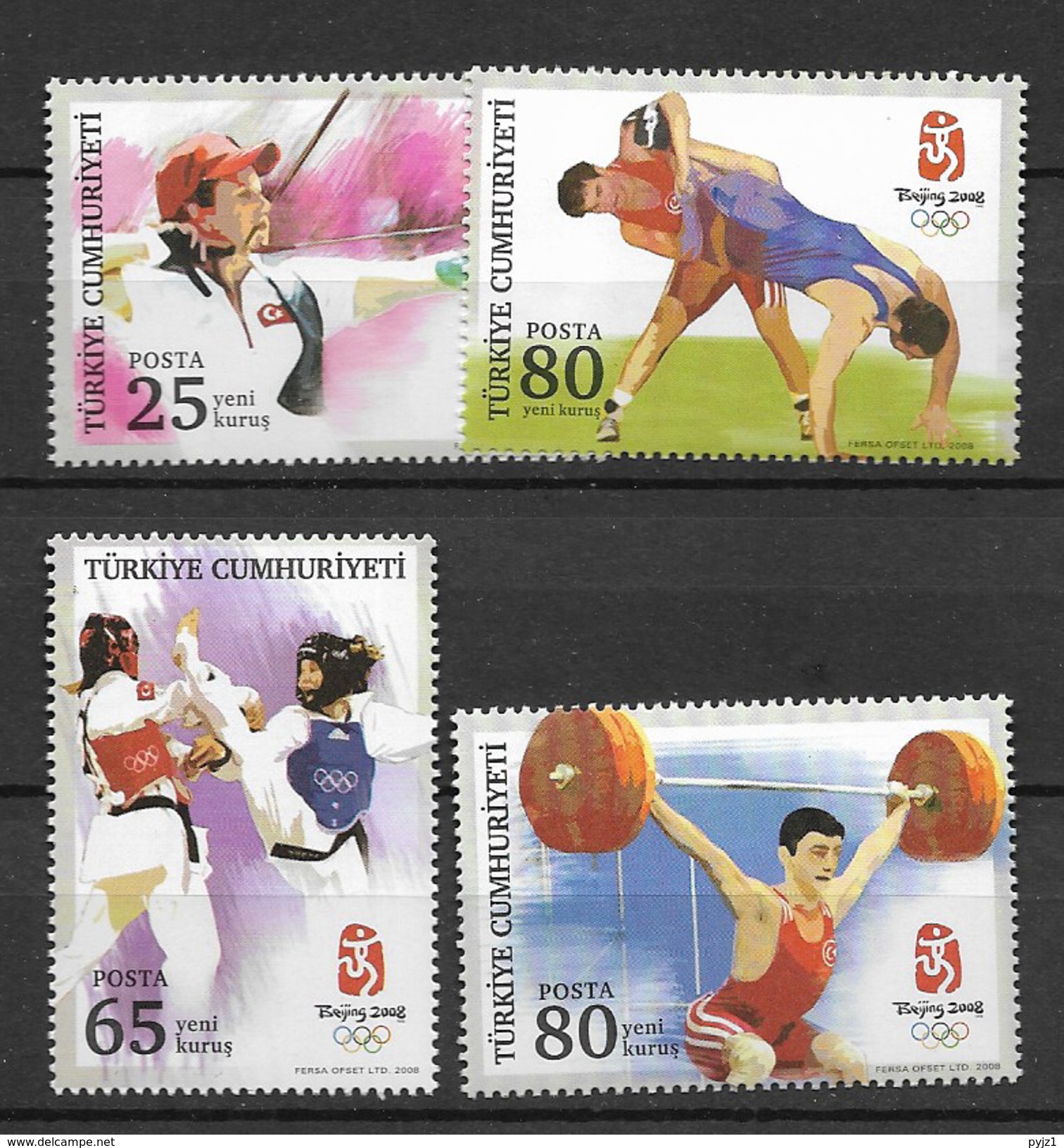 2008 MNH Turkei Postfris** - Sommer 2008: Peking