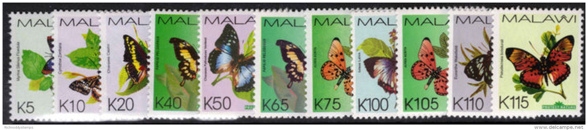 Malawi 2007 Butterflies Unmounted Mint. - Malawi (1964-...)