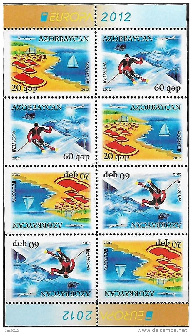 AZERBAIJAN  2012 Europa Tourisme Caspian Sea, 1 Booklet MNH - 2012