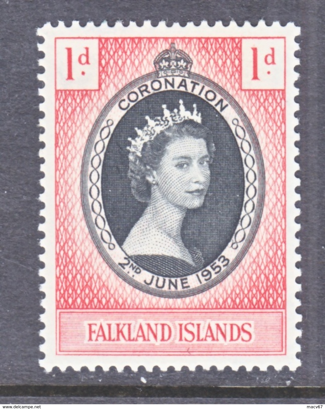 FALKLAND ISLANDS  121   *   Q.E. II  CORONATION  1953 - Falkland Islands