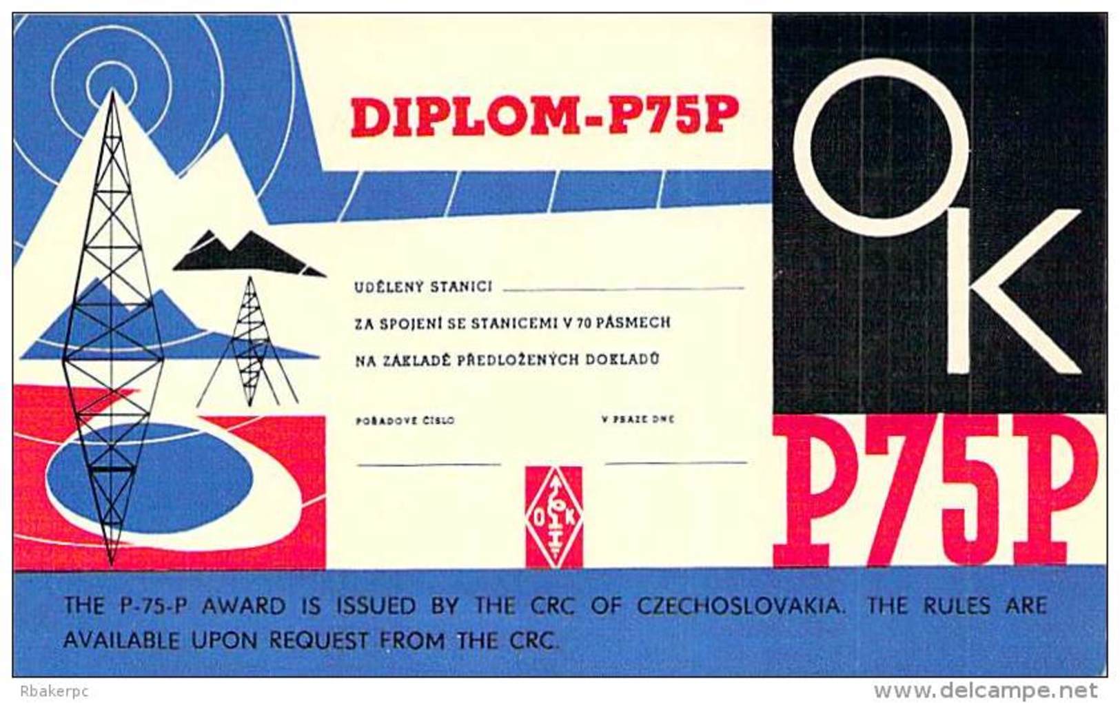 Amateur Radio Contact SWL Card - OK2-13950 In Czech - 1969 - 2 Scans - Radio Amateur