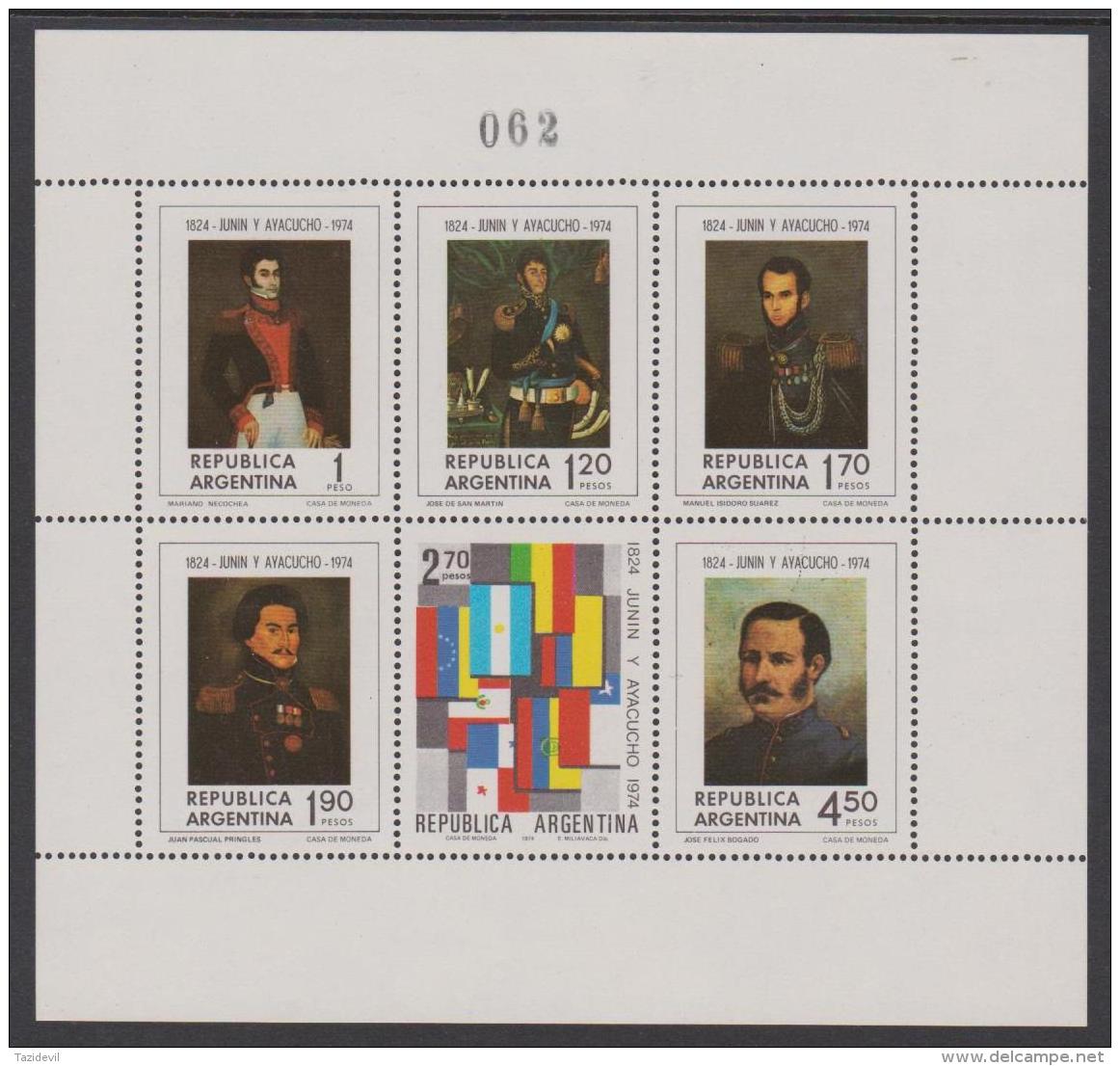 ARGENTINA - 1950 Philatelic Exhibition Souvenir Sheet. Scott CB2a. MNH - Blocks & Sheetlets