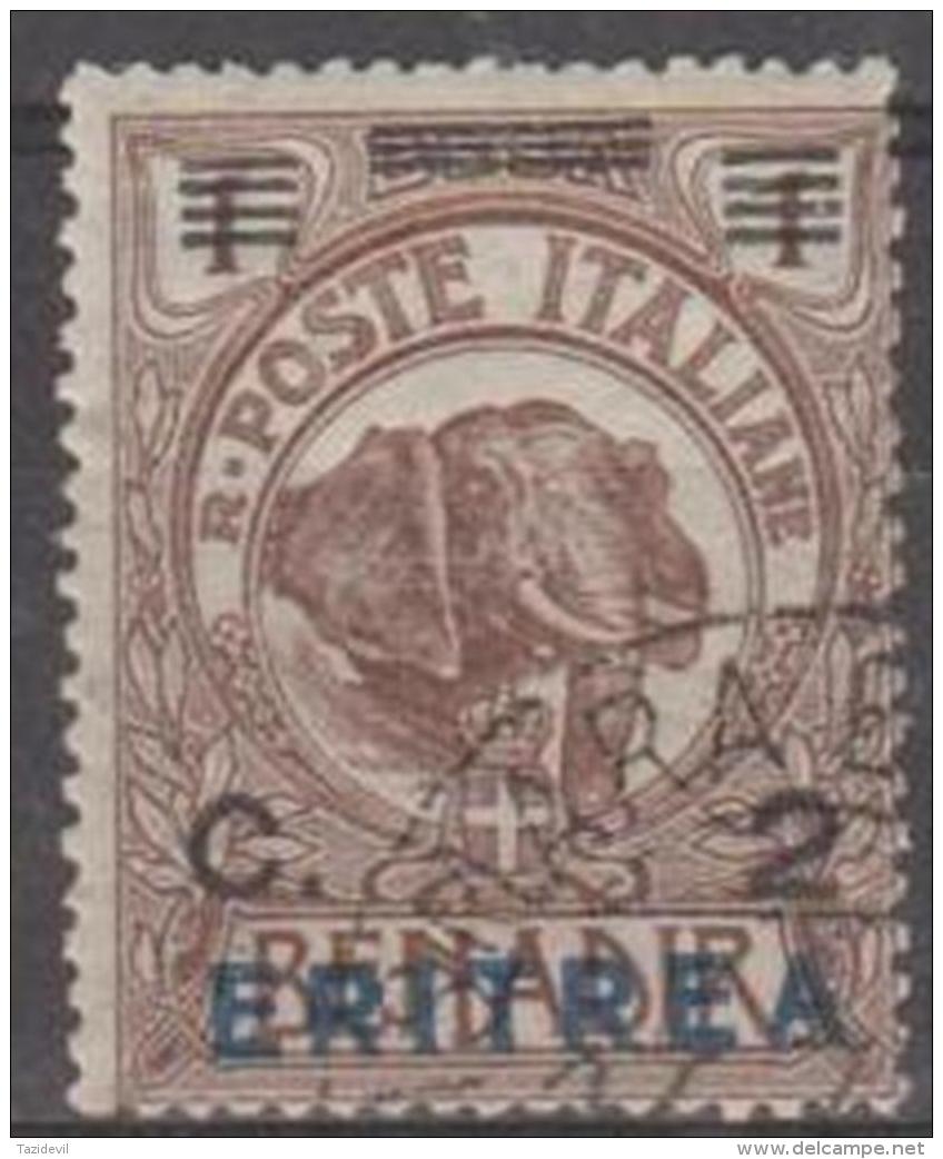 ERITREA - 1924 2c On 1b Elephant Surcharge. Scott 81. Used - Eritrea