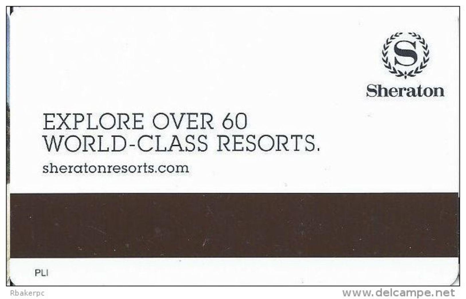 Sheraton Hotel Room Key Card - Hotel Keycards