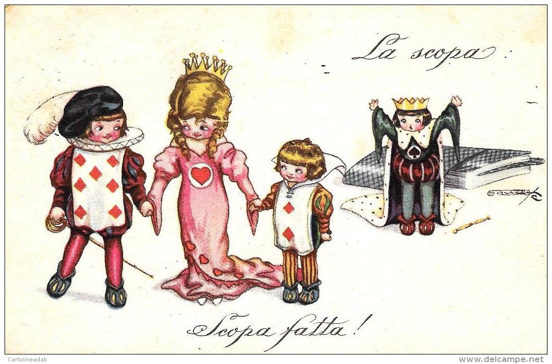 [DC10117] CPA - BAMBINI - GIOCHI - LA SCOPA - SCOPA FATTA! - Viaggiata 1930 - Old Postcard - Altri & Non Classificati