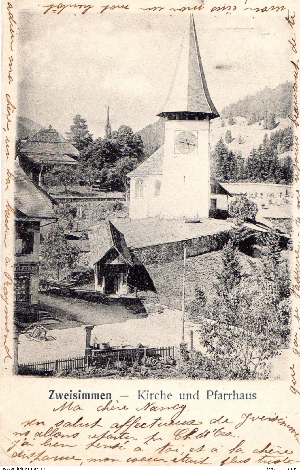 Zweisimmenn Kirche Und Pfarrhaus - Zweisimmen