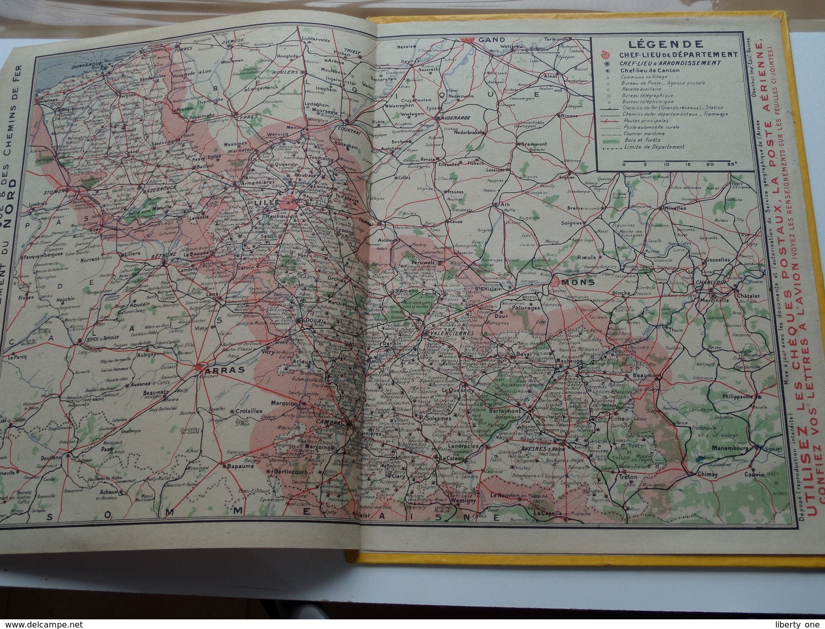 1947 Sérénité / Carte Des Chemins De Fer NORD ( Oberthur Rennes Paris : Zie/voir Photo Pour/voor Detail !! - Grand Format : 1941-60