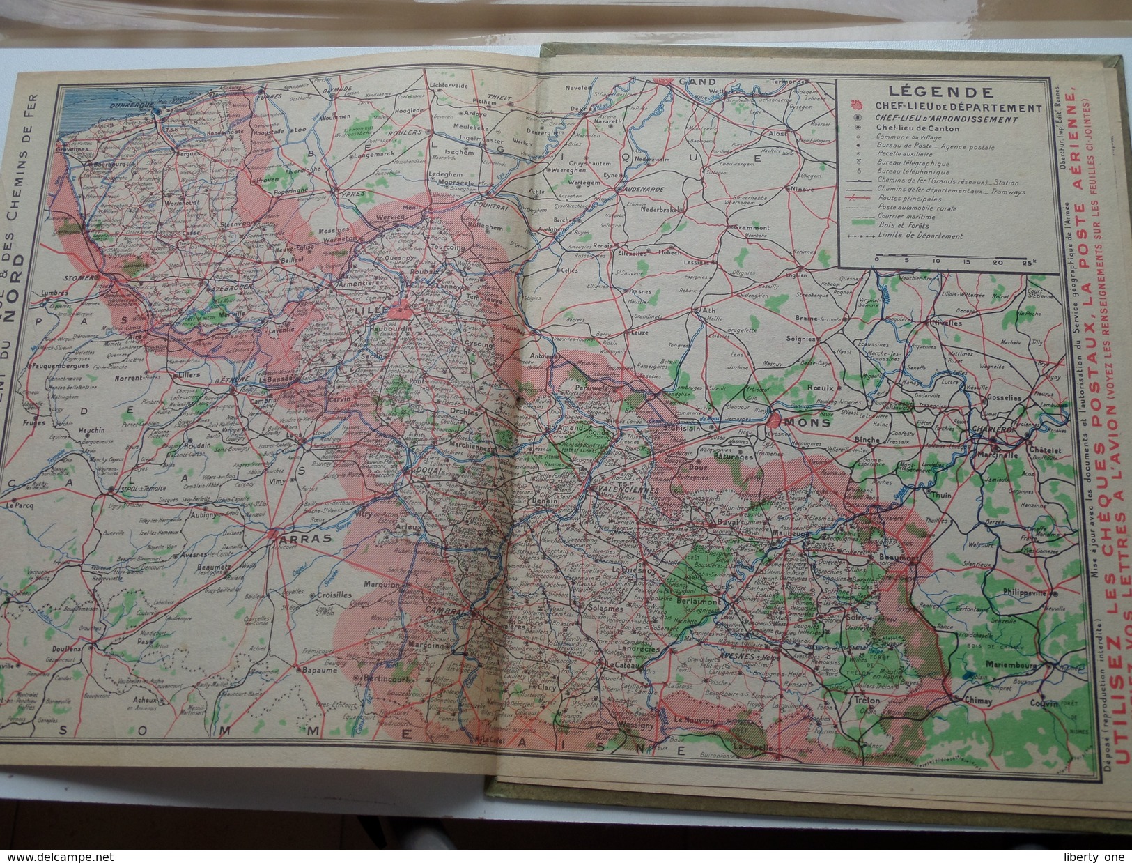 1942 Départ Por Le Travail ...... / Carte Des Chemins De Fer NORD ( Oberthur Rennes : Zie/voir Photo Pour/voor Detail !! - Tamaño Grande : 1941-60