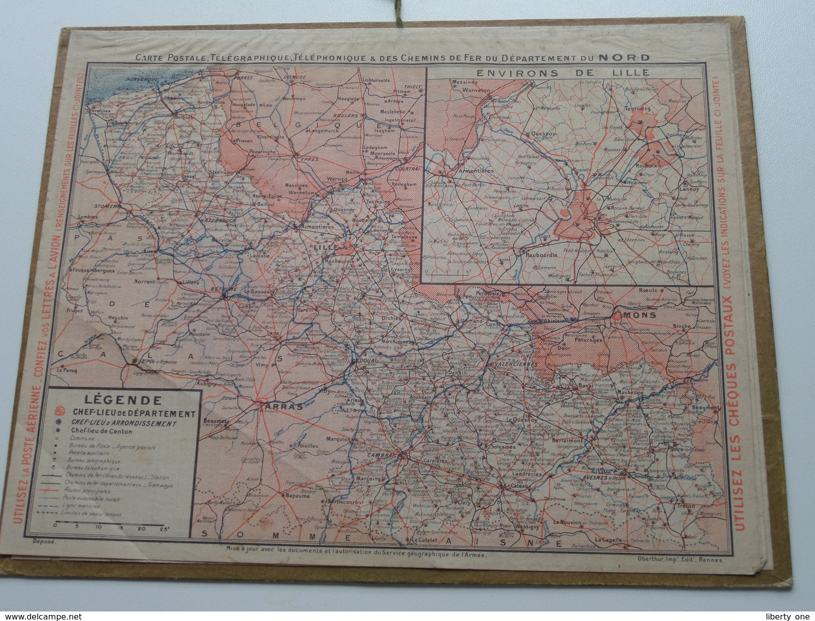 1935 Moisson En Seine-et-Oise / Carte Des Chemins De Fer NORD ( Oberthur Rennes : Zie/voir Photo Pour/voor Detail !! - Big : 1921-40