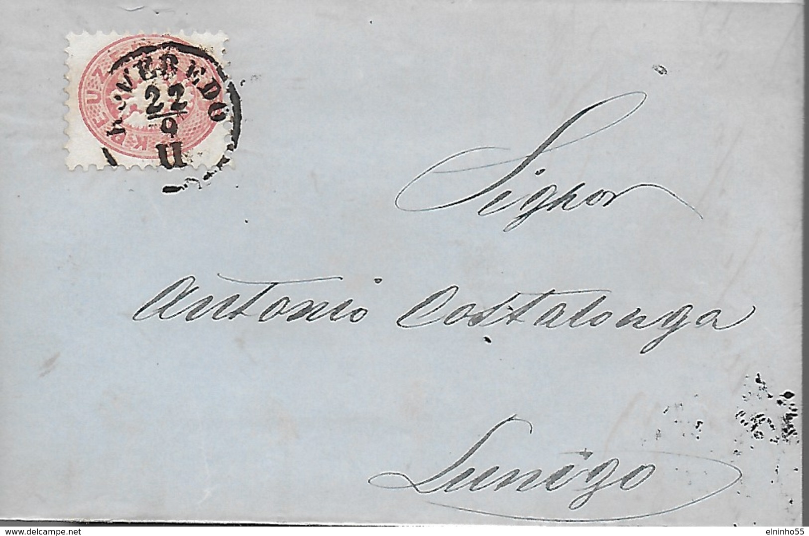 1865 Roveredo 5 Kr. Per Lonigo - Lettera Commerciale - Lombardo-Venetien