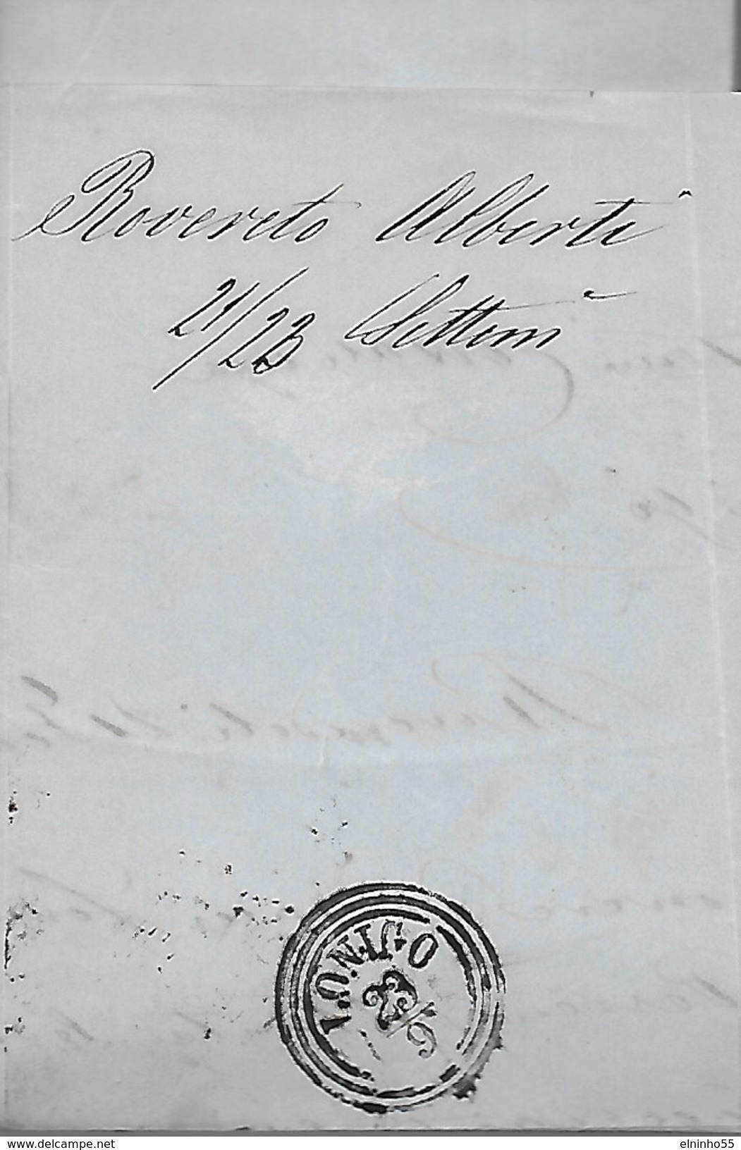 1865 Roveredo 5 Kr. Per Lonigo - Lettera Commerciale - Lombardo-Venetien