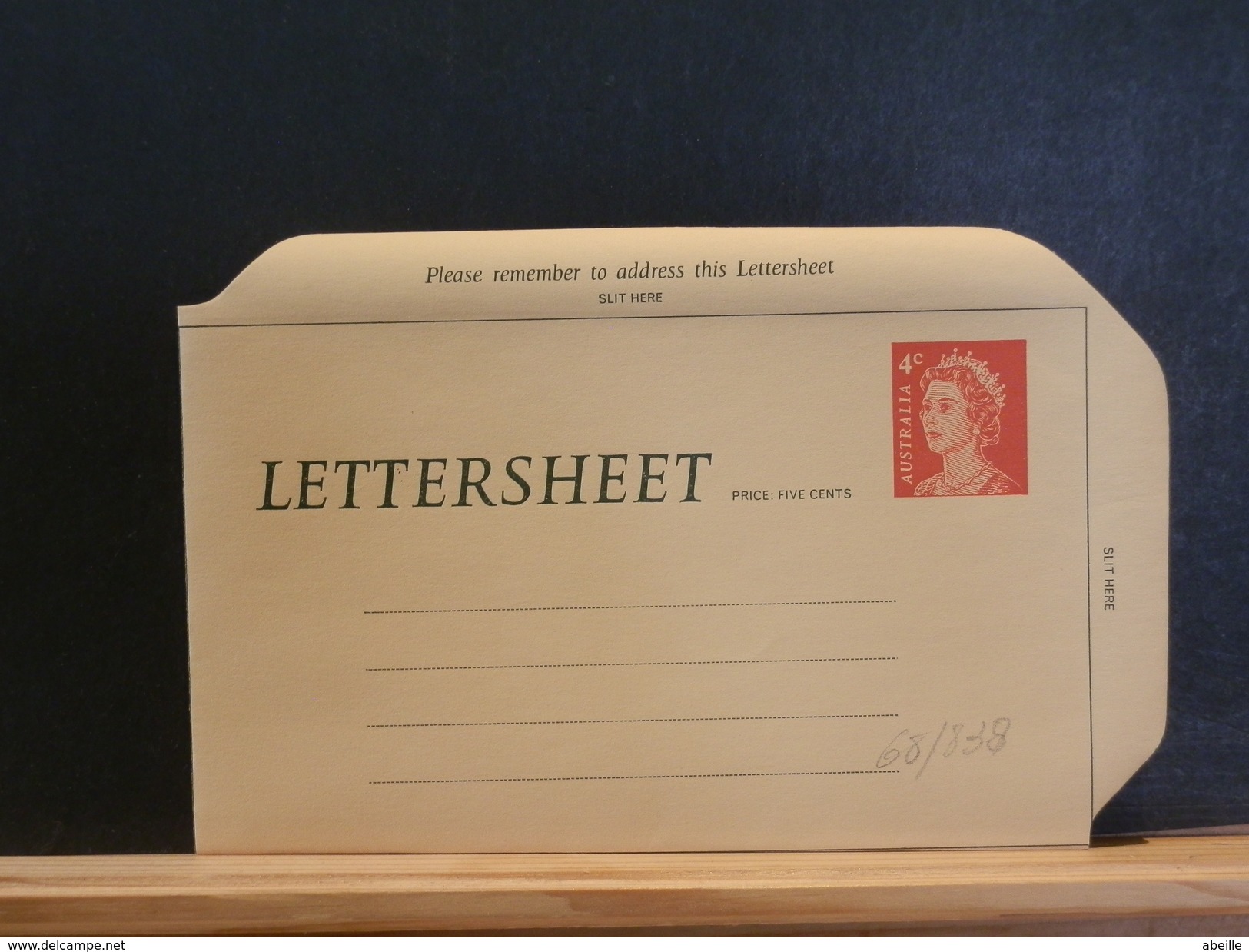 68/838  LETTERSHEET   XX - Ganzsachen