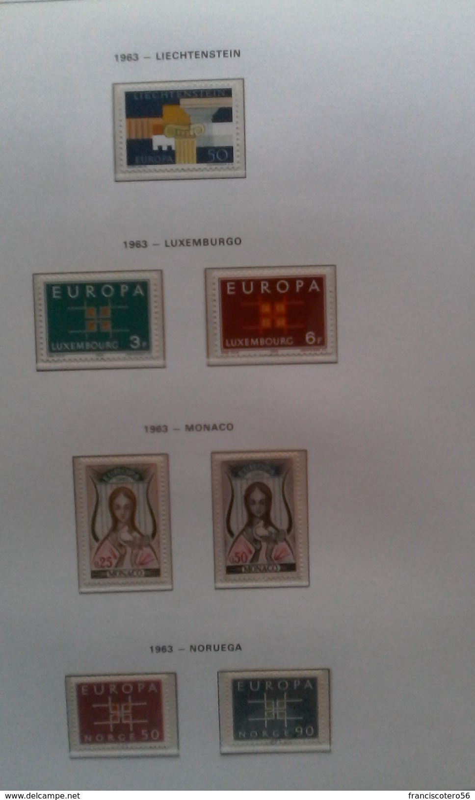 Tema: ( Europa-C.E.P.T. ). Coleccion, Completa de Lujo, desde el Año: 1956/2000.Montada en 6.- Albumes semilujos.