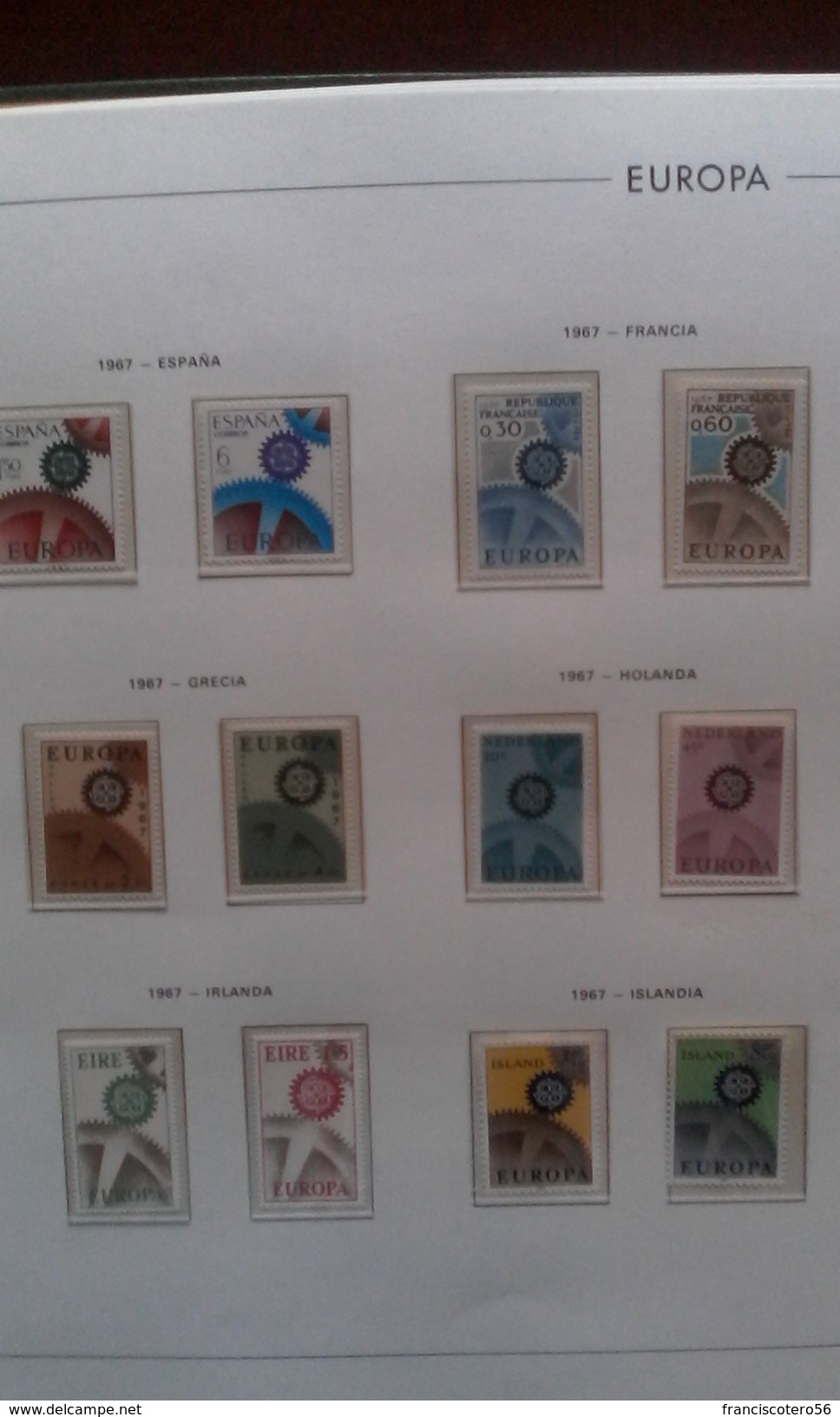 Tema: ( Europa-C.E.P.T. ). Coleccion, Completa de Lujo, desde el Año: 1956/2000.Montada en 6.- Albumes semilujos.