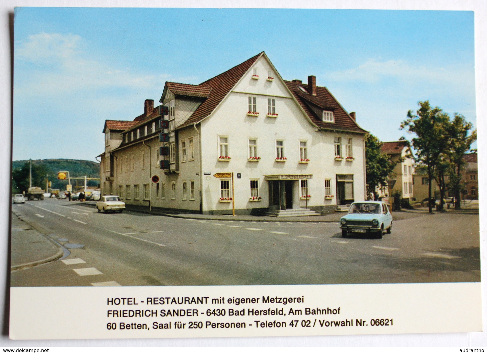 Carte Postale Hotel Restaurant Bad Hersfeld Friedrich Sander - Bad Hersfeld