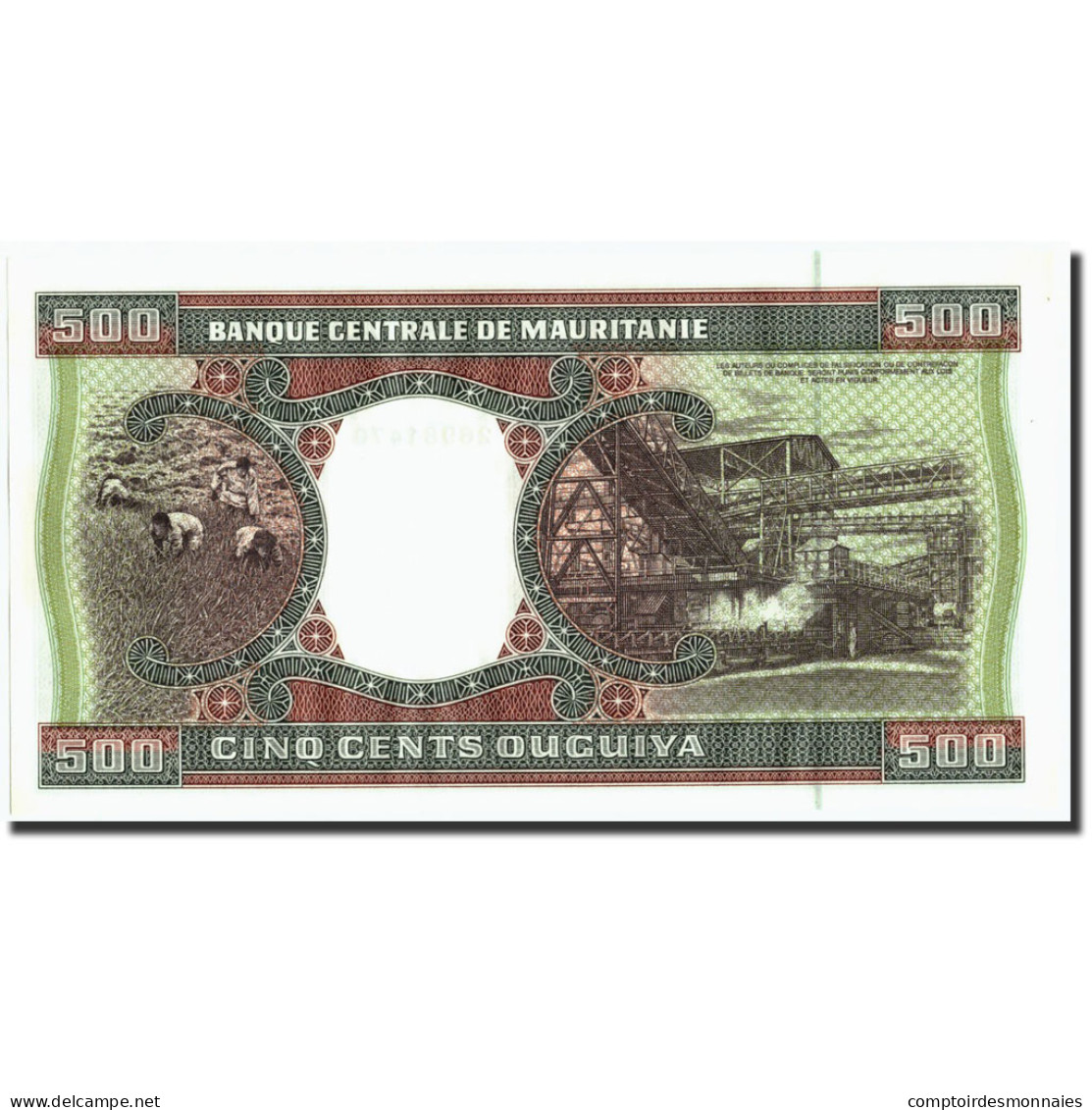 Billet, Mauritanie, 500 Ouguiya, 2001, 2001-11-28, KM:8b, NEUF - Mauritania