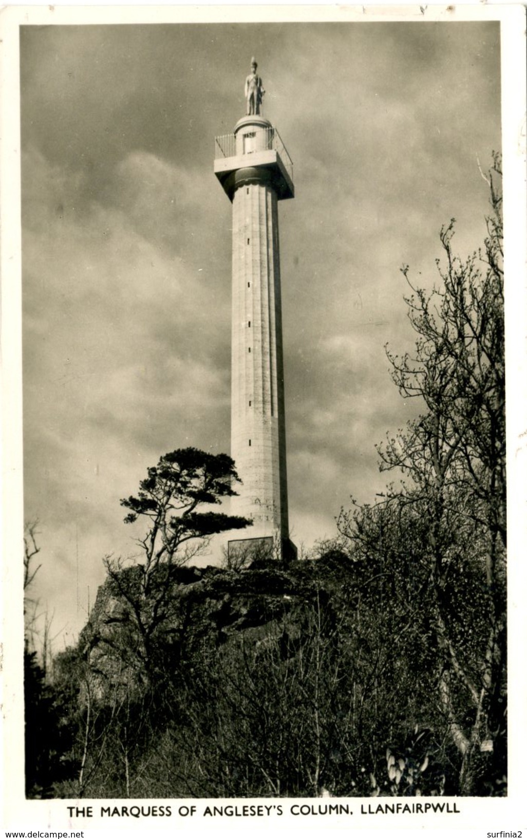 ANGLESEY - THE MARQUESS OF ANGLESEY'S COLUMN, LLANFAIRPWLL RP Ang145 - Anglesey